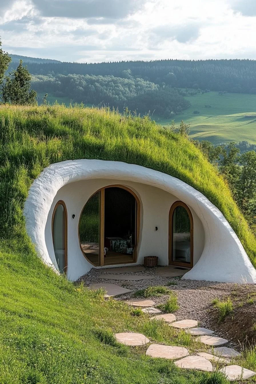Domes Covered in Grass