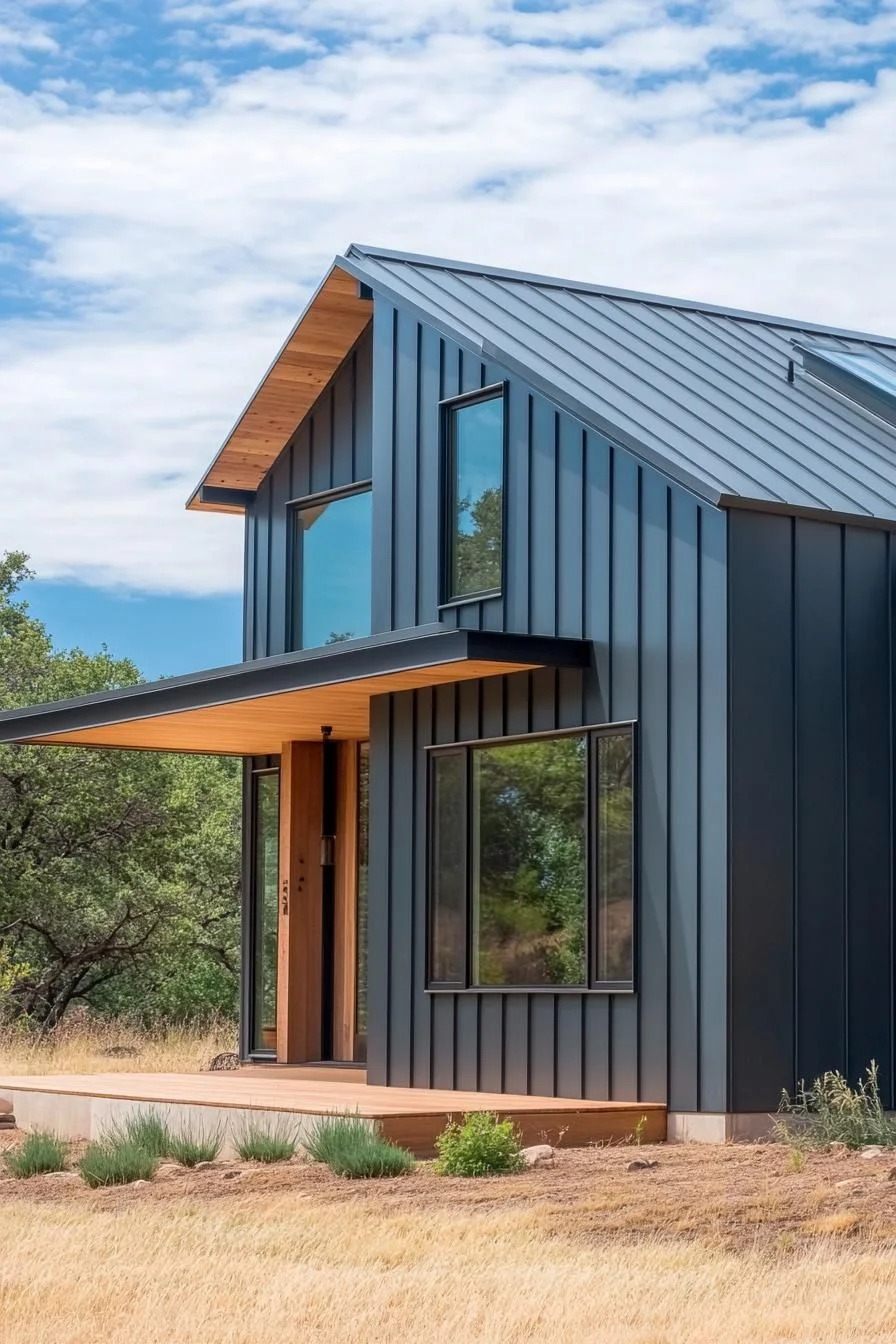 Sleek Black Metal Home Design