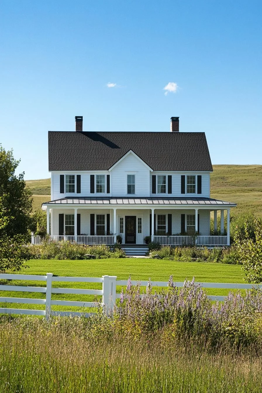 A Country House With a Wraparound Porch
