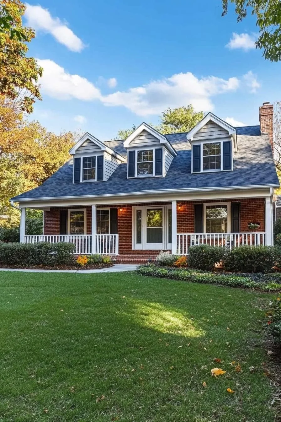 Brick Charm with Porches and Peaks