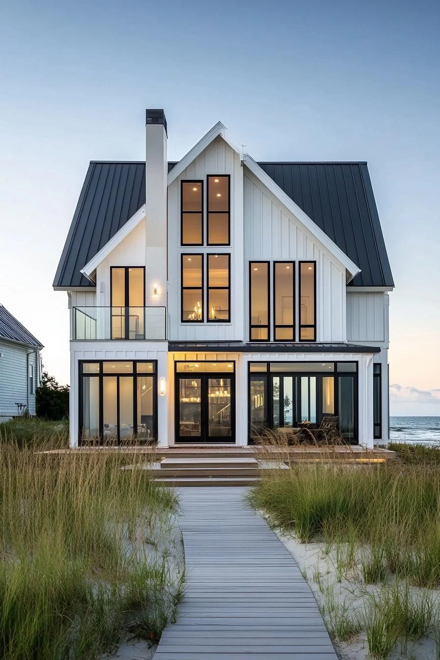 A Grand Gabled Coastal House by the Sea