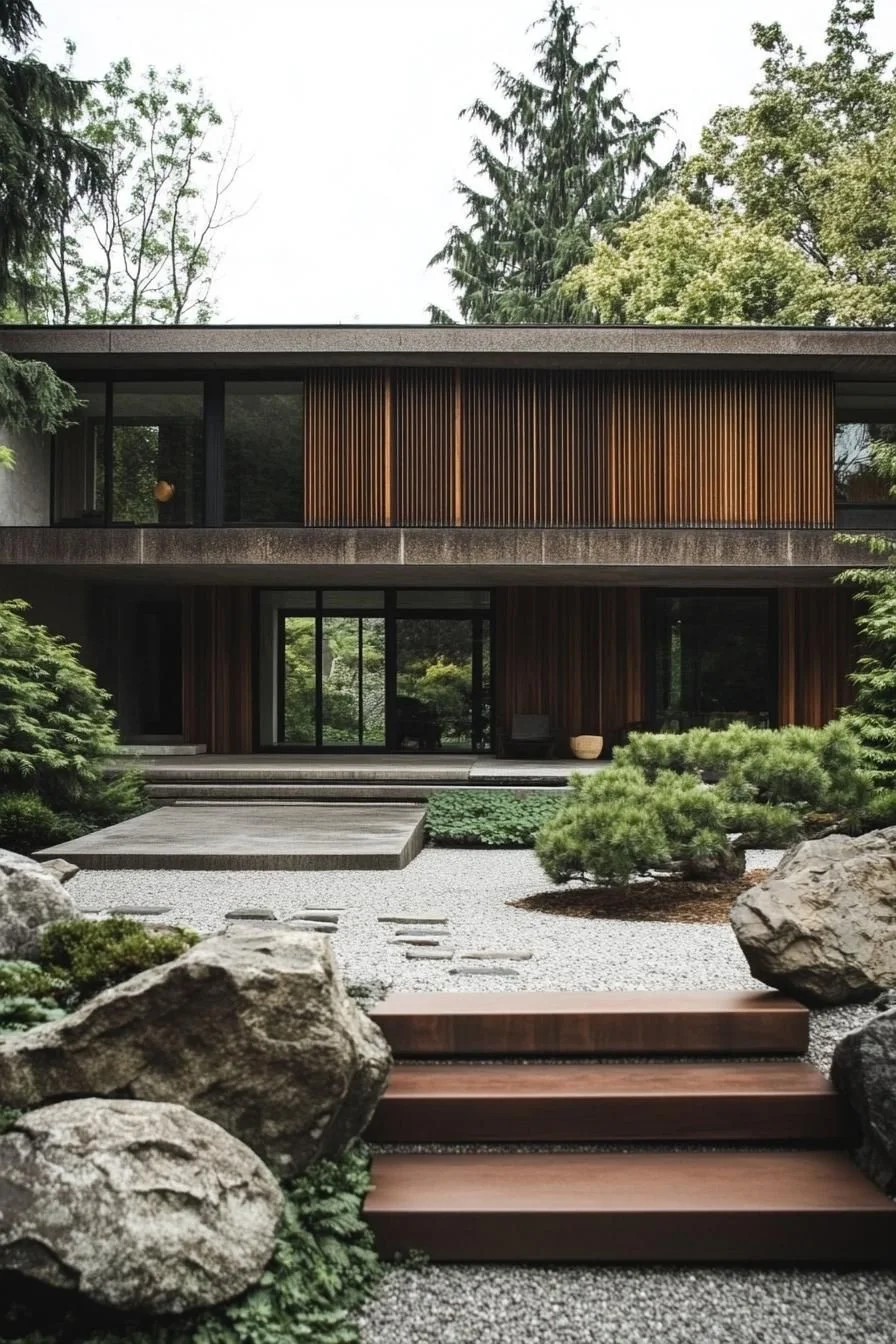 A Zen House Built Among the Trees