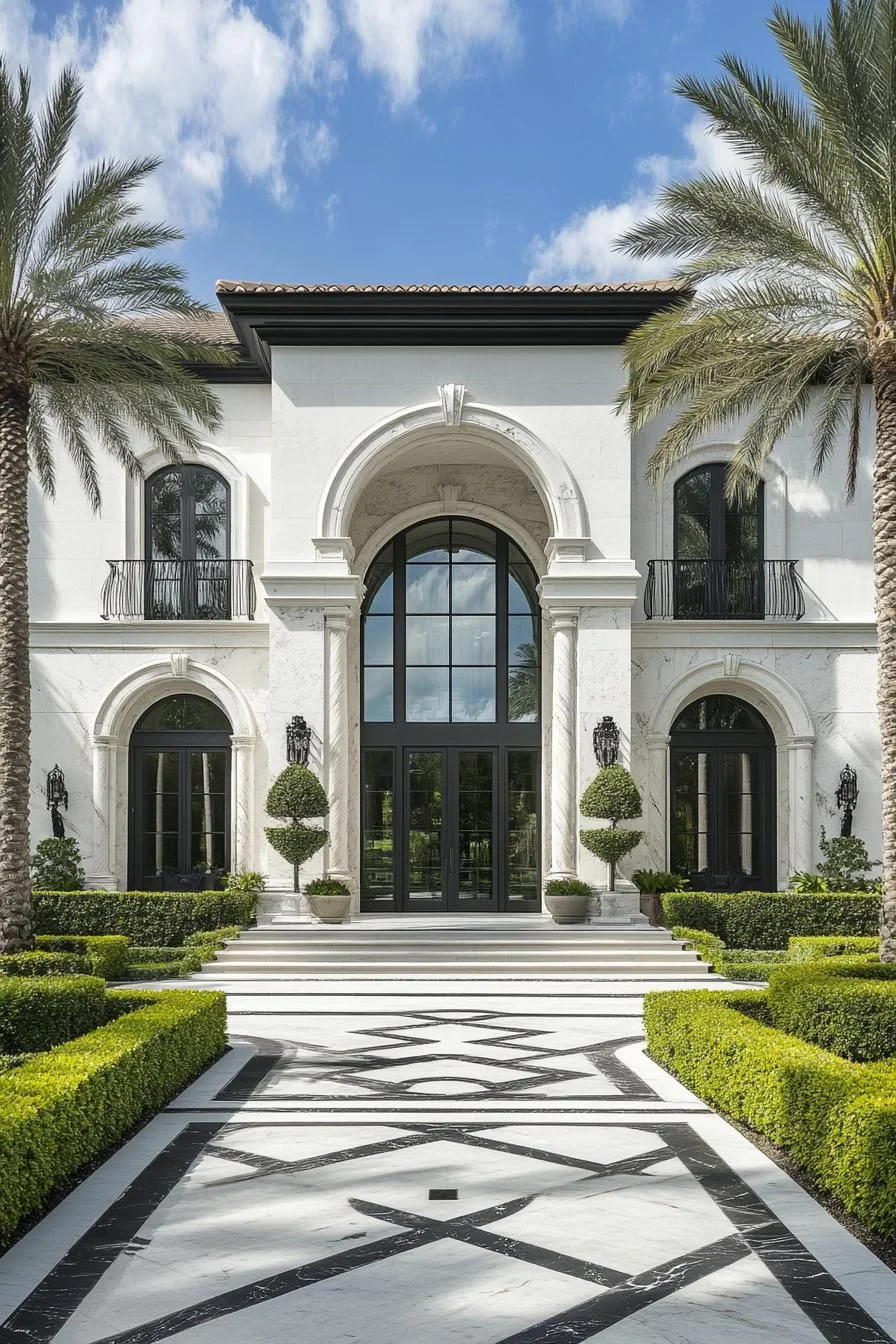Grand Entrance to a Bright Villa