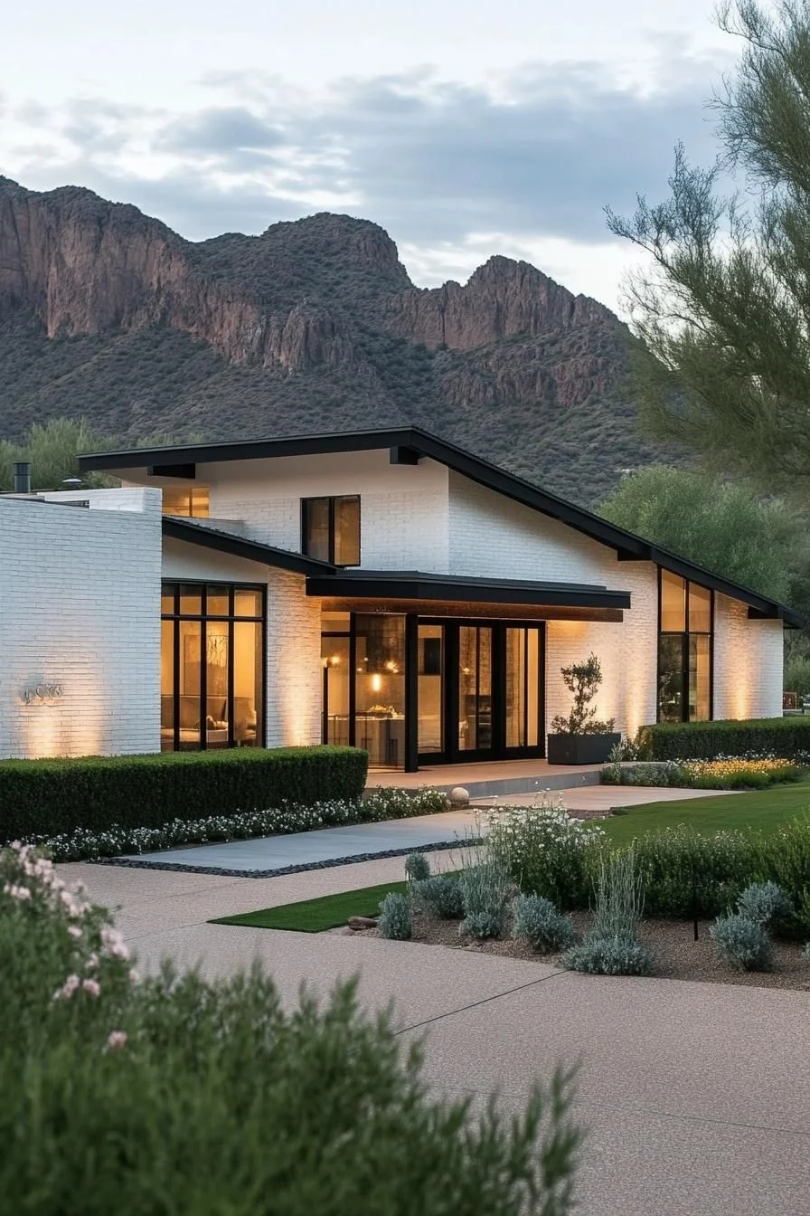 Arizona Architecture Backed by Mountains