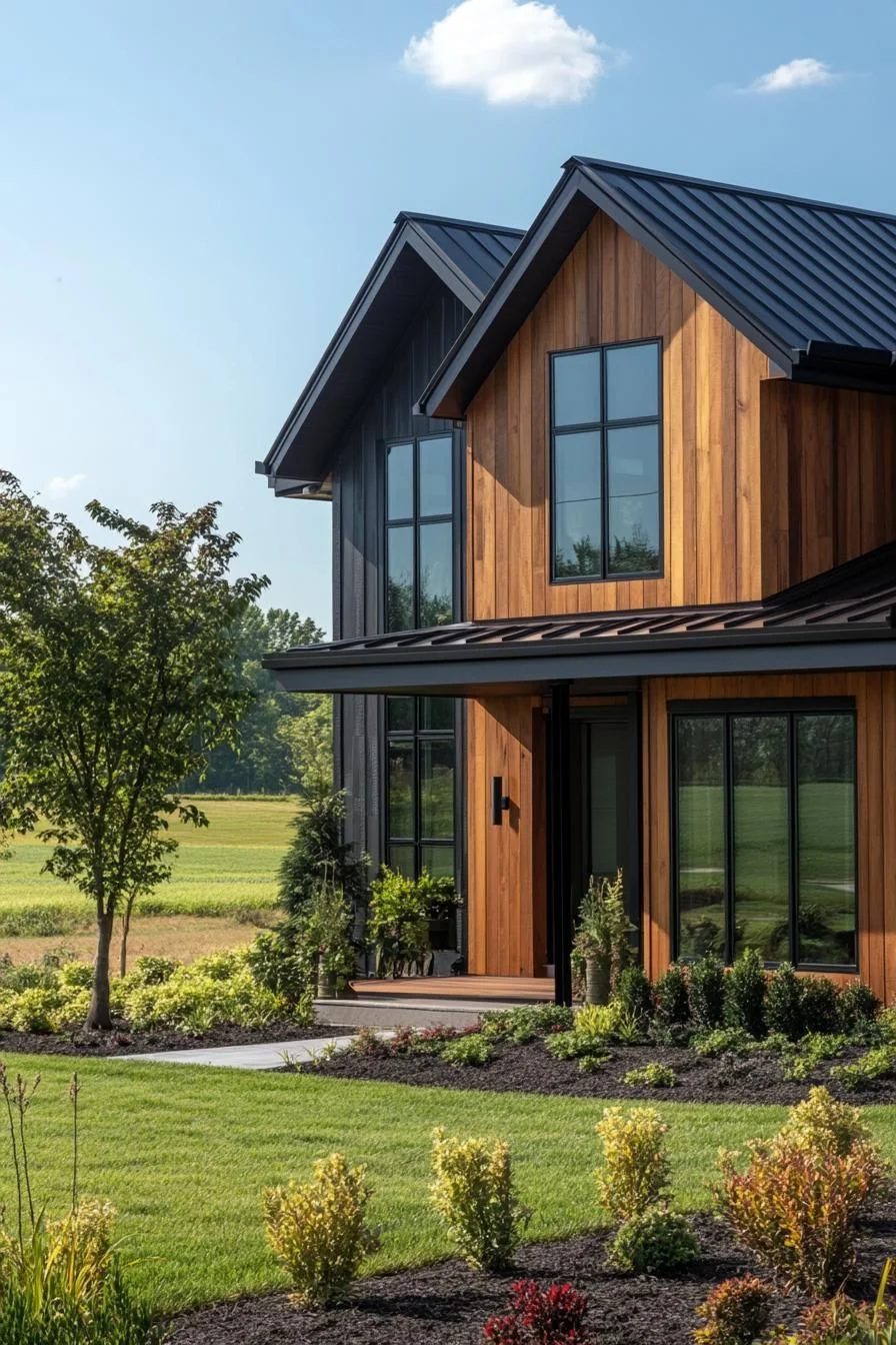 Earthy Gable House With Grand Design