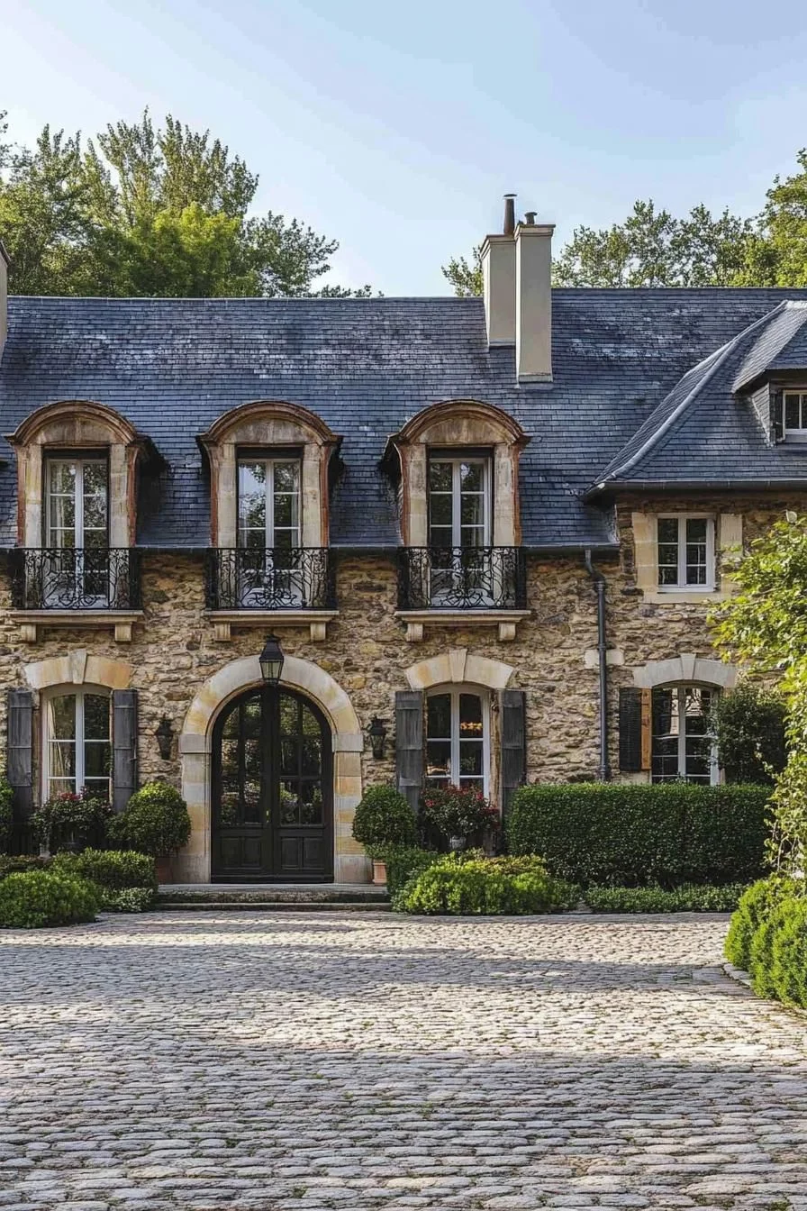 Stone-Charmed Manor With Rustic Elegance
