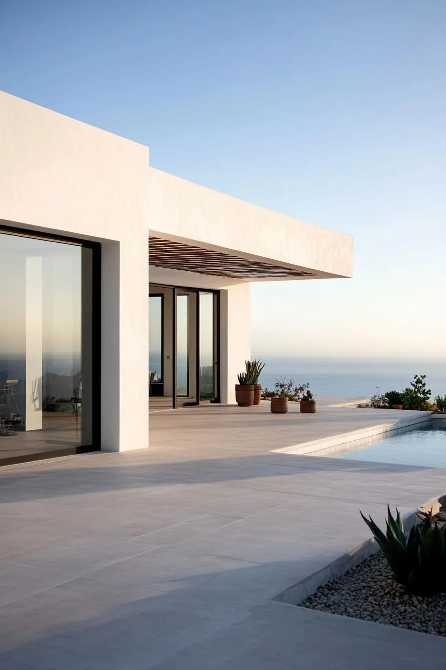 A Calm Cube-Shaped Coastal Home