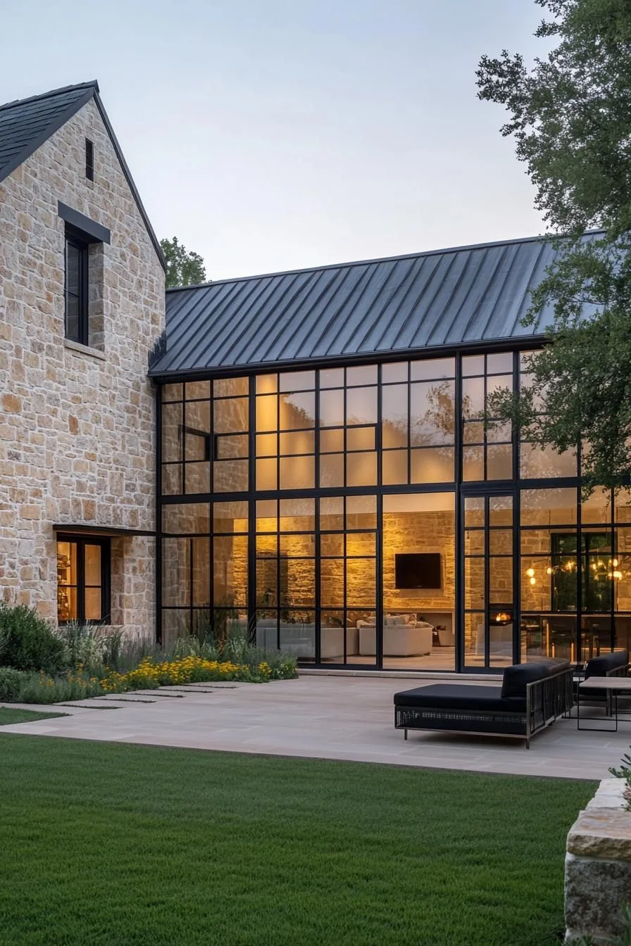 Classic Barn Style, Modern Stone Details