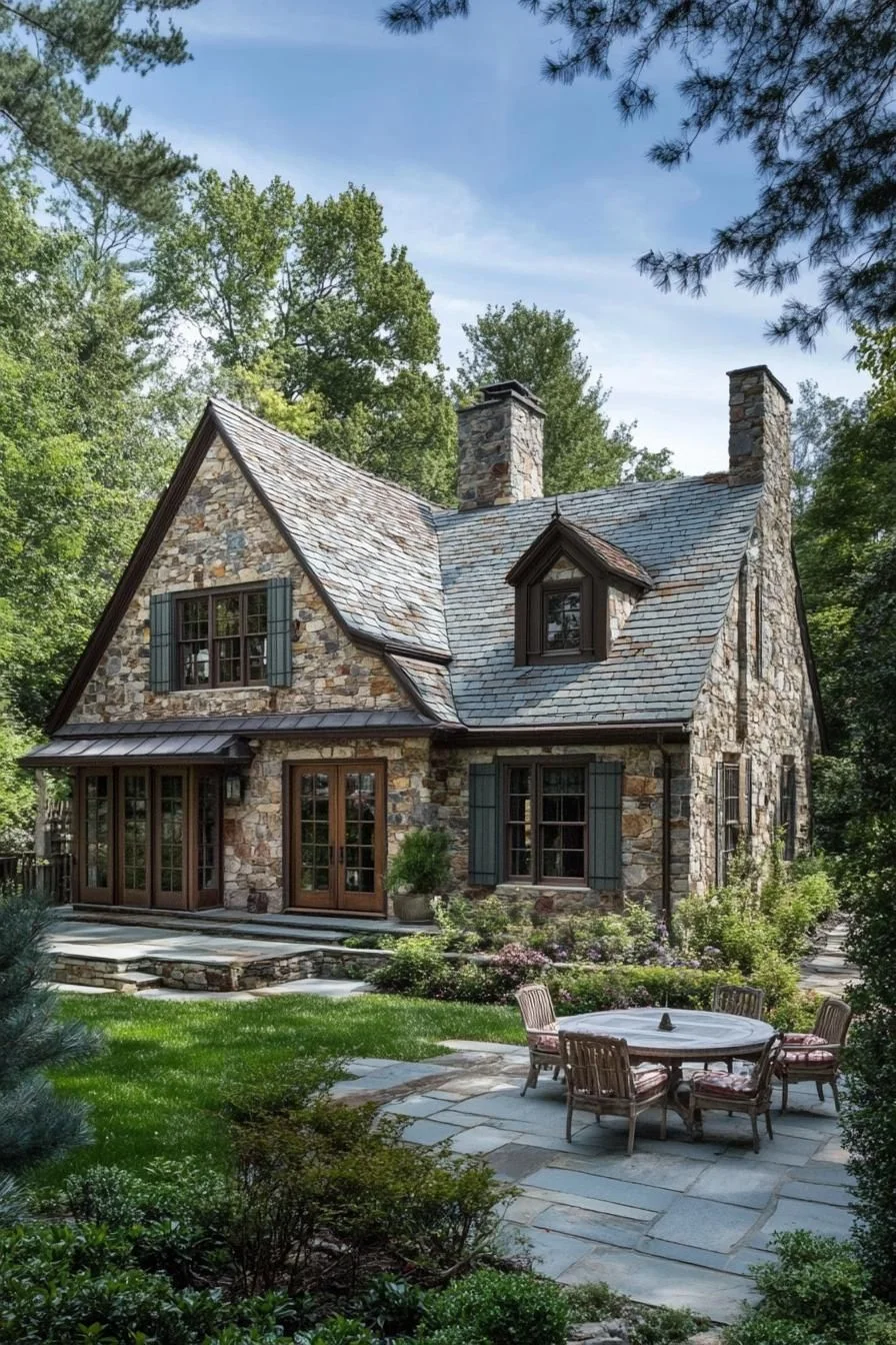 A Rustic Stone Cottage Tucked in Nature