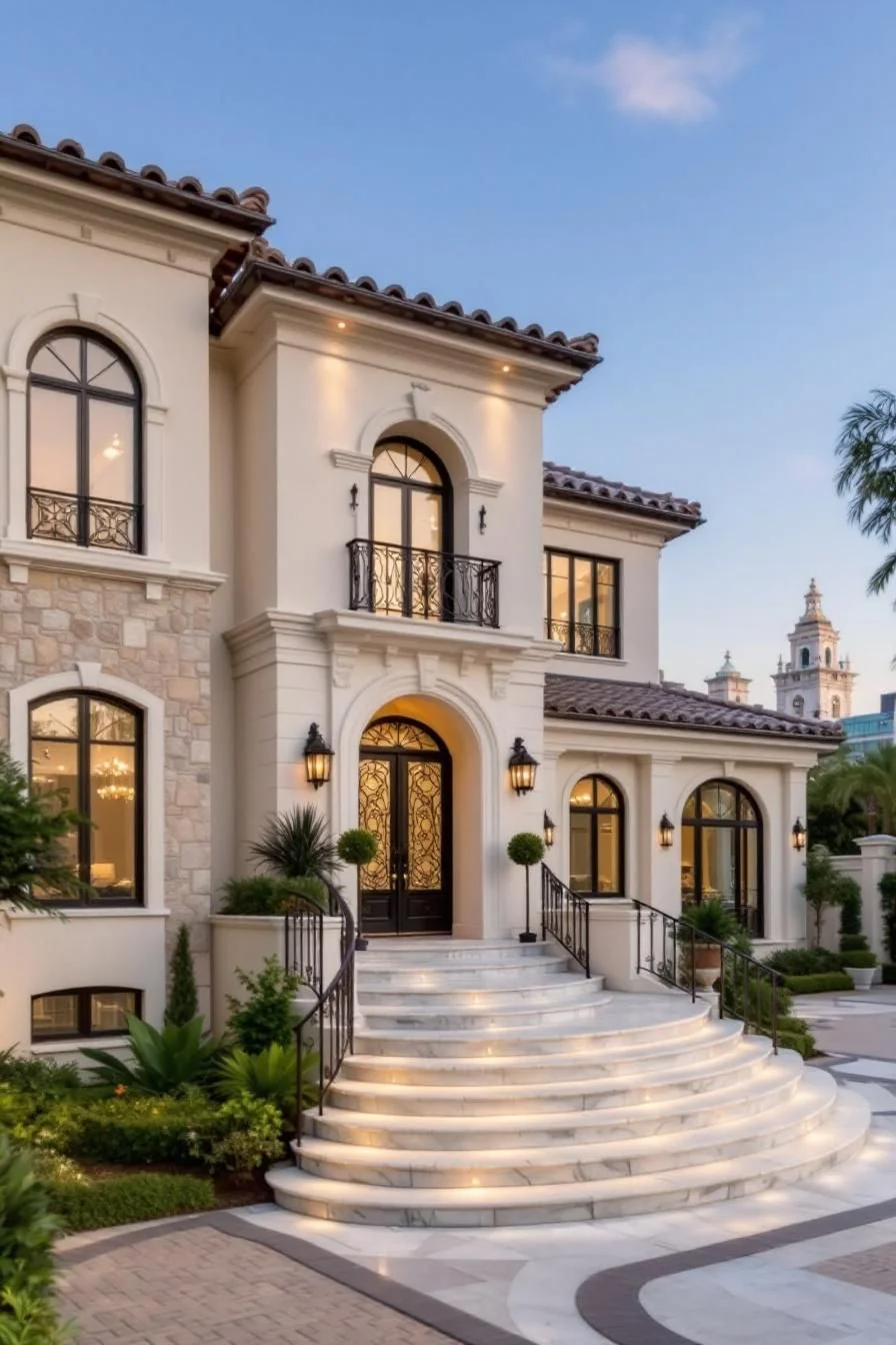 Luxurious Villa With Curved Lines