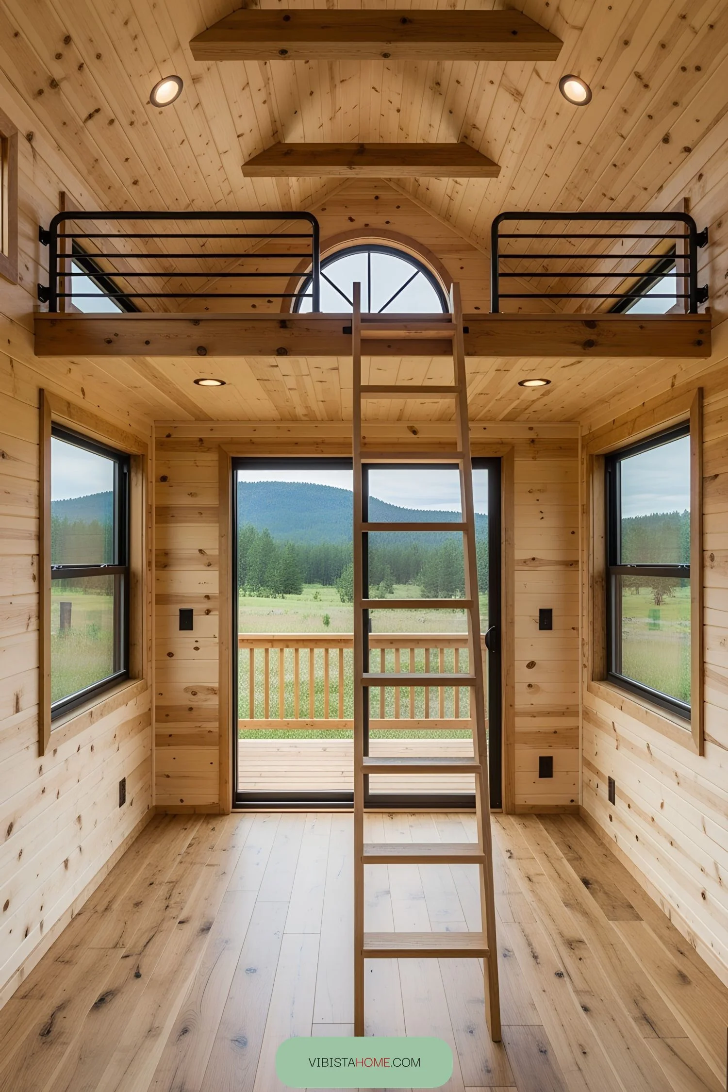5. A Lofted Lodge for Quiet Retreats