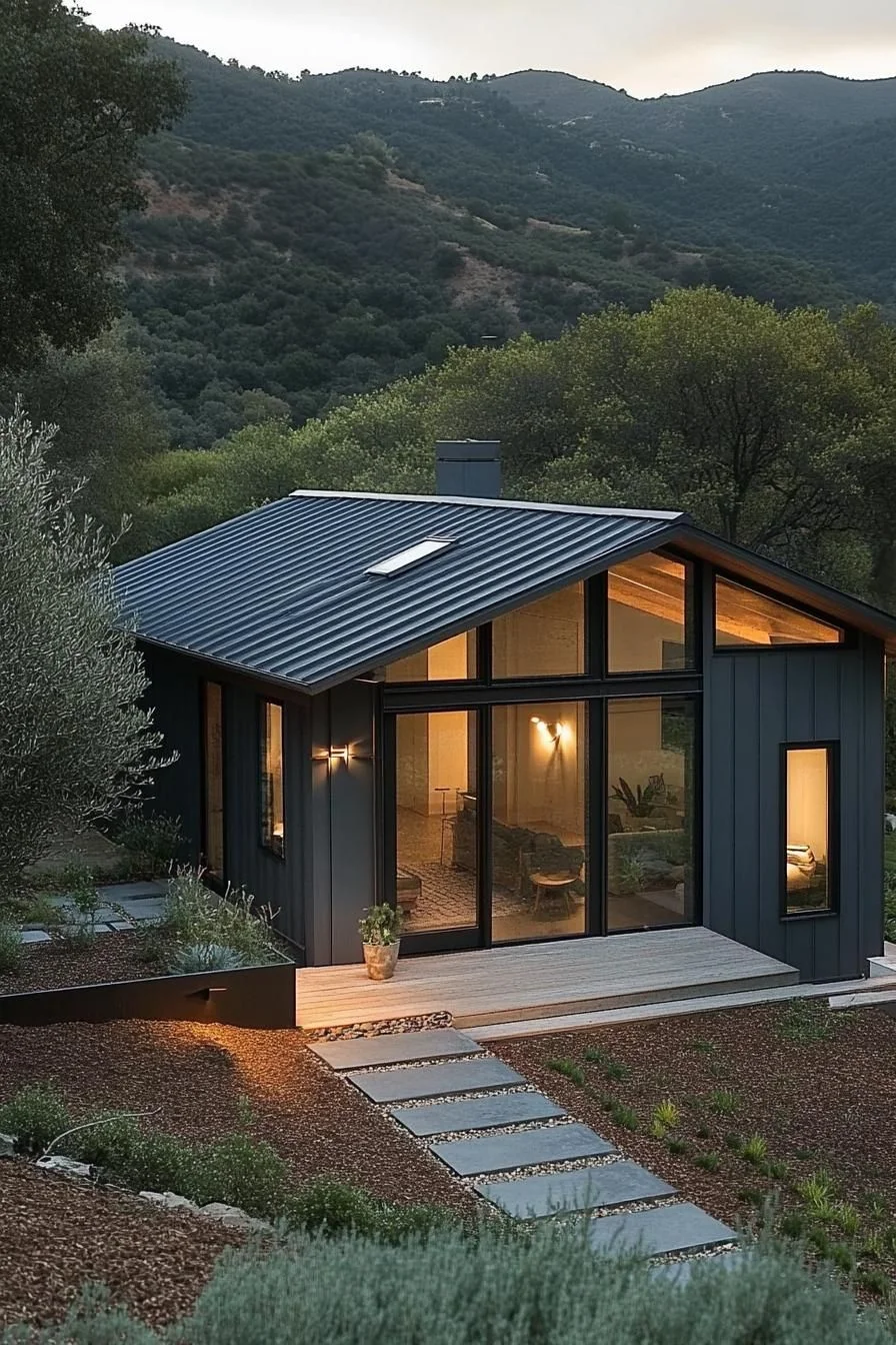 A Scandinavian Modern Retreat Tucked into Nature