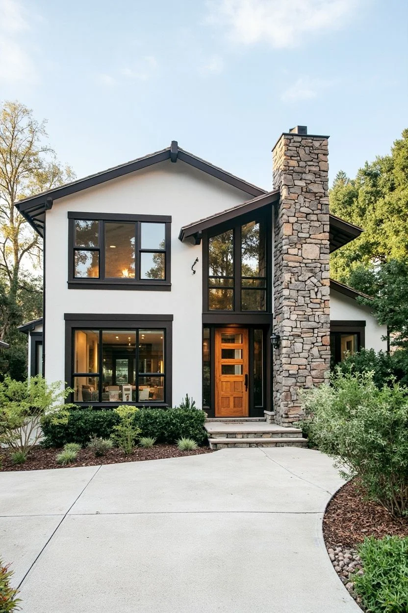 Simple Stone Design in the Suburbs