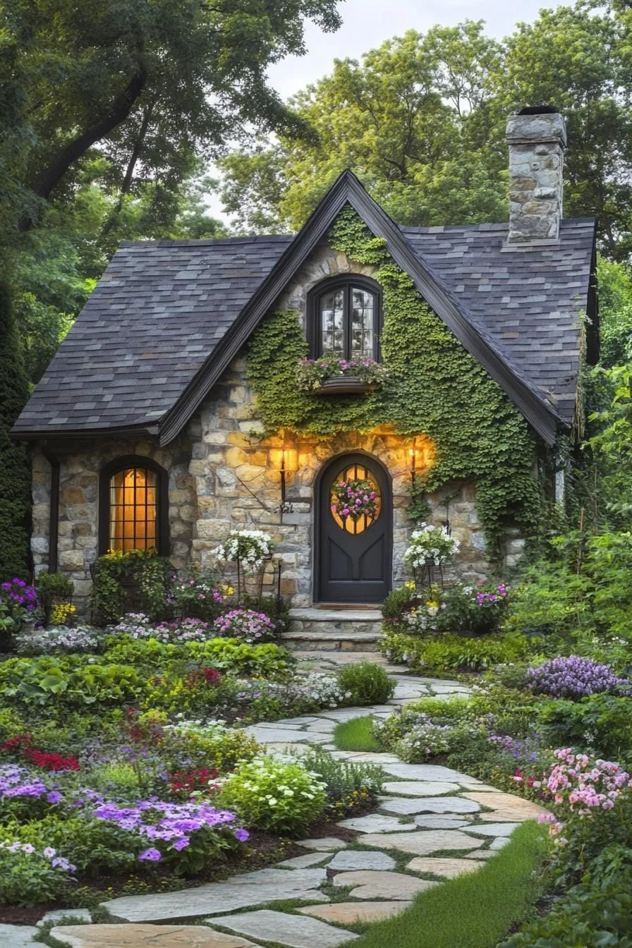 A Storybook Cottage in Full Bloom