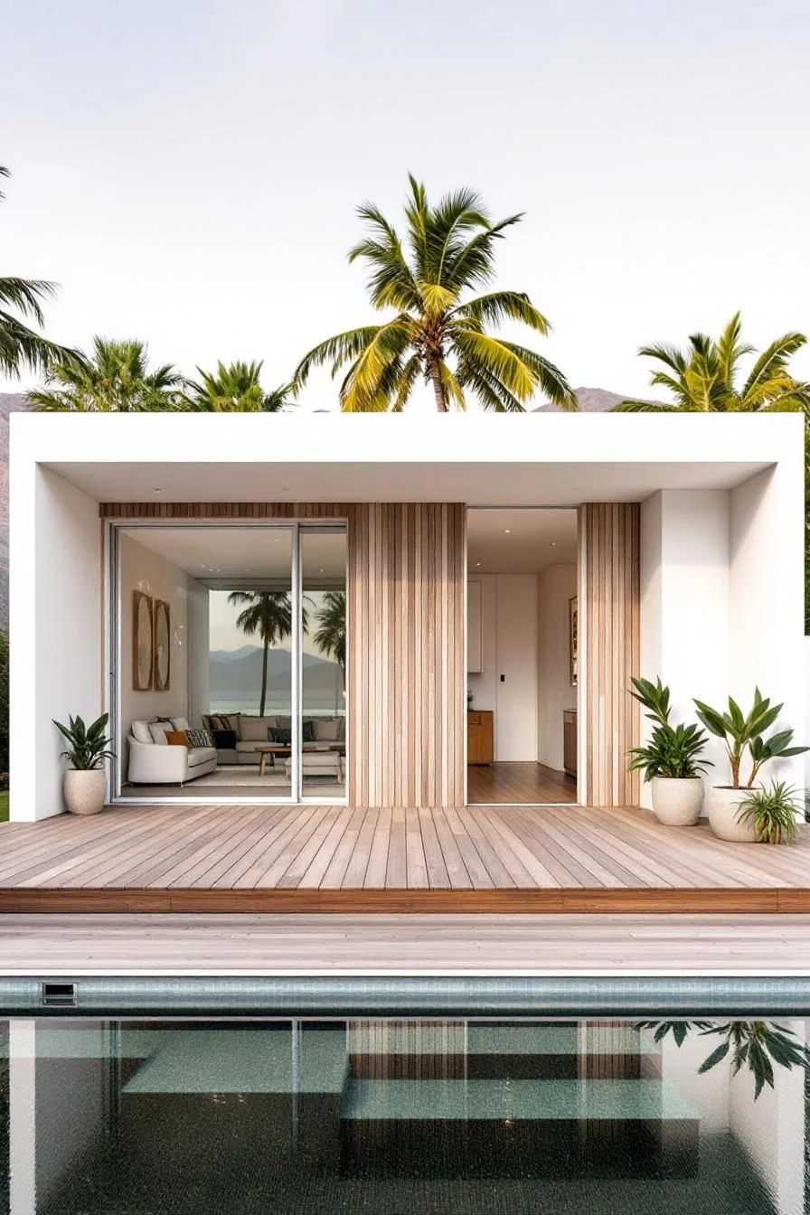 Minimalist Poolside Escape