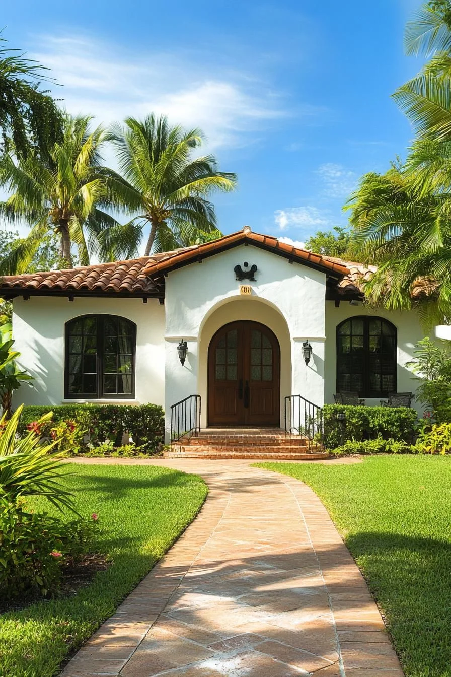 A Mediterranean-Style Tropical Bungalow