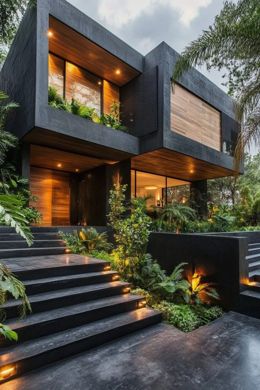 A Tropical-Inspired Modern Retreat
