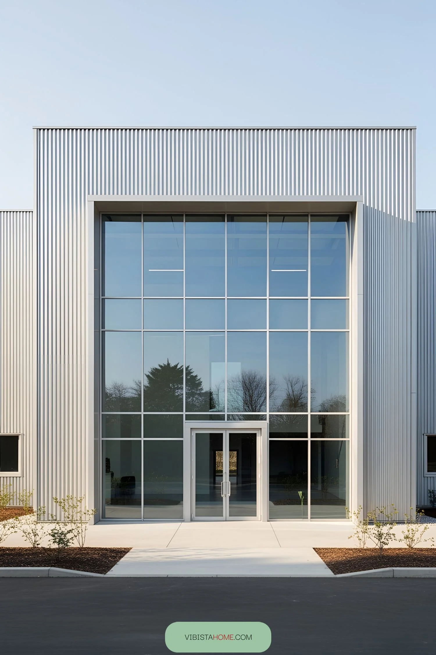 Glass Facades as Modern Factory Entrances