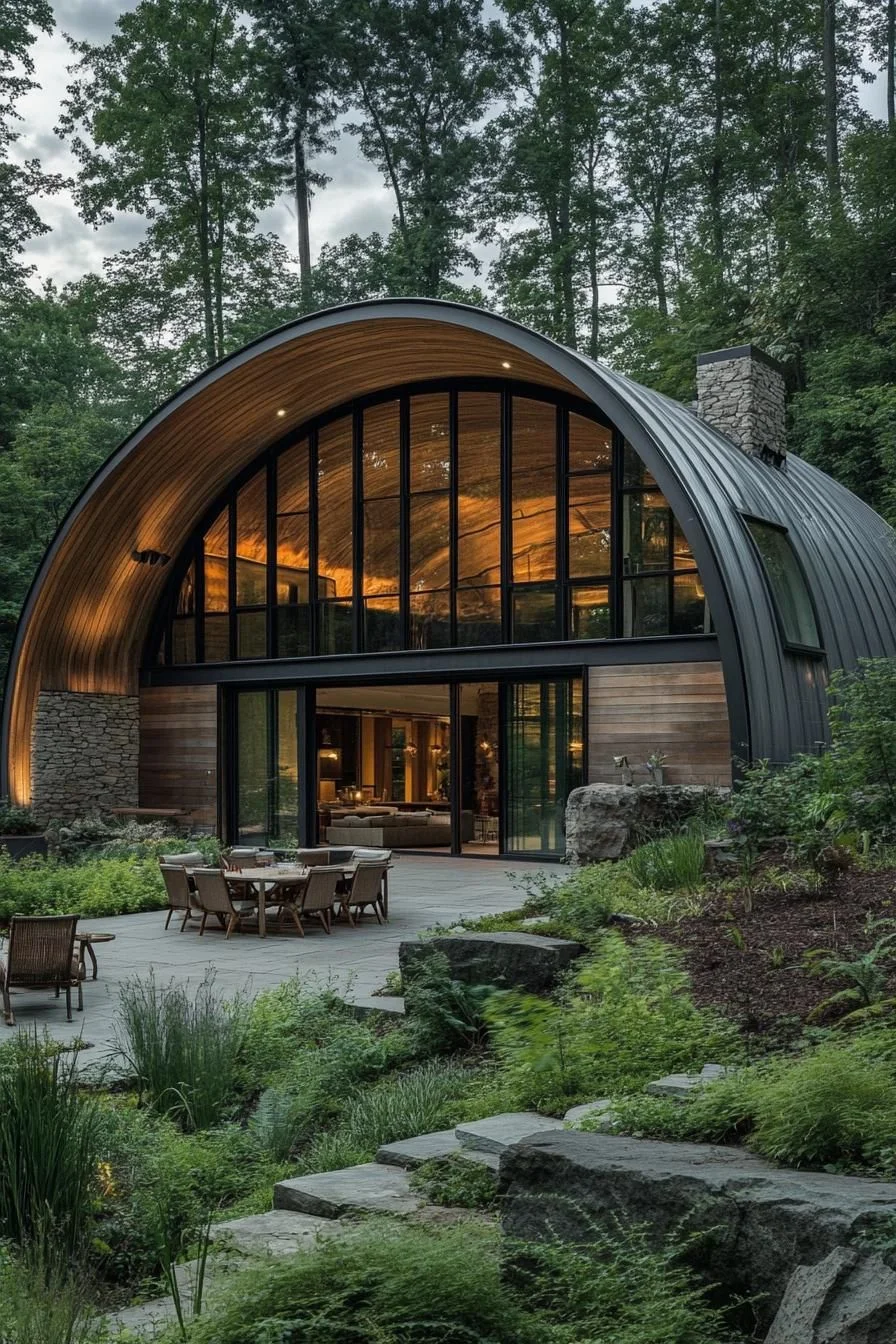 A Modern Take on the Quonset Hut Retreat