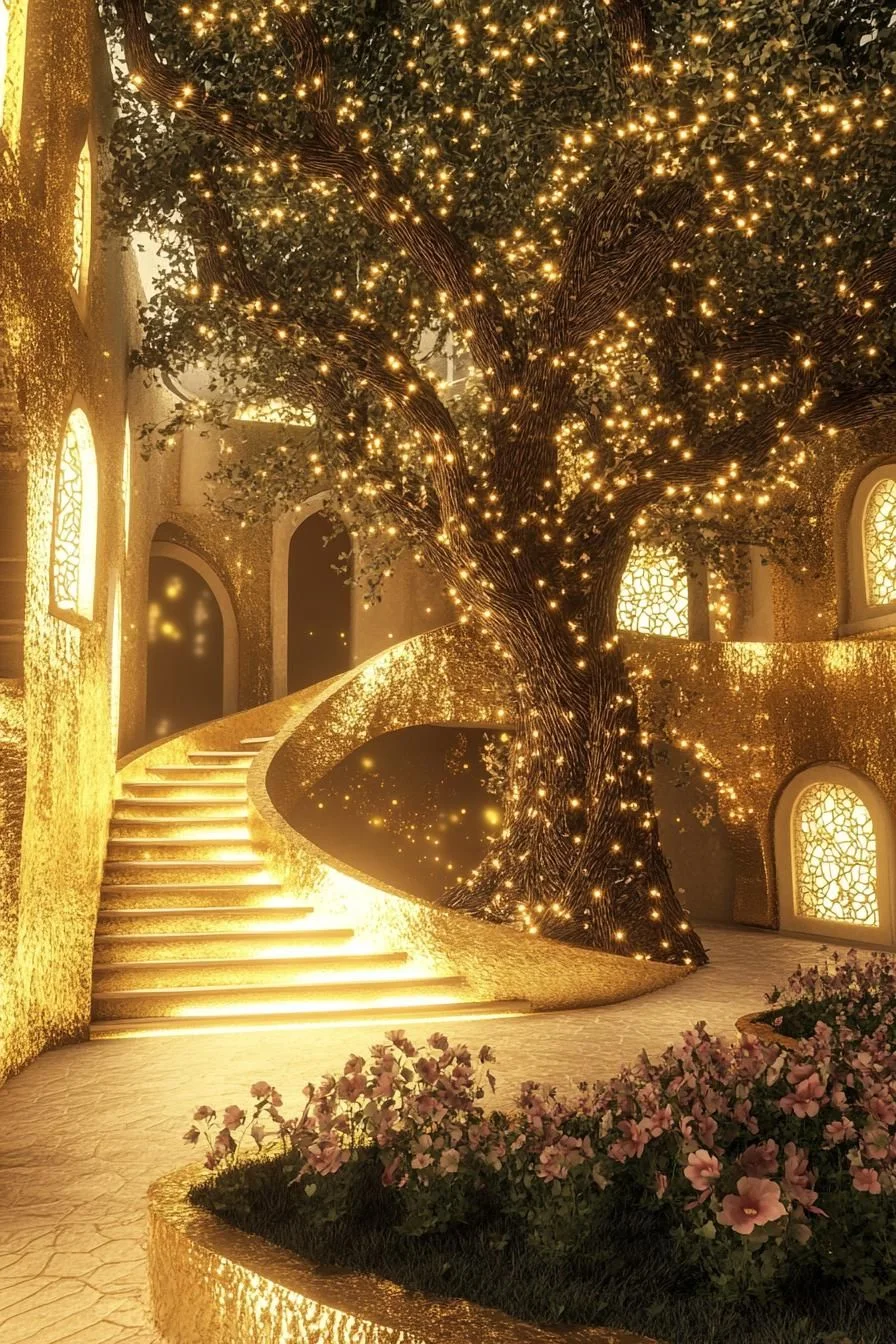 Glowing Dreamscape Design at Dusk