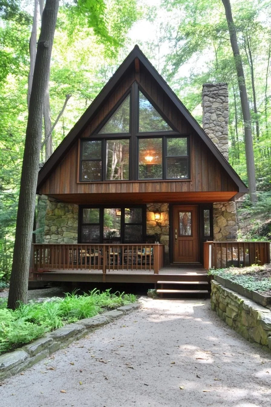 An A-Frame Hideout for Tree Lovers