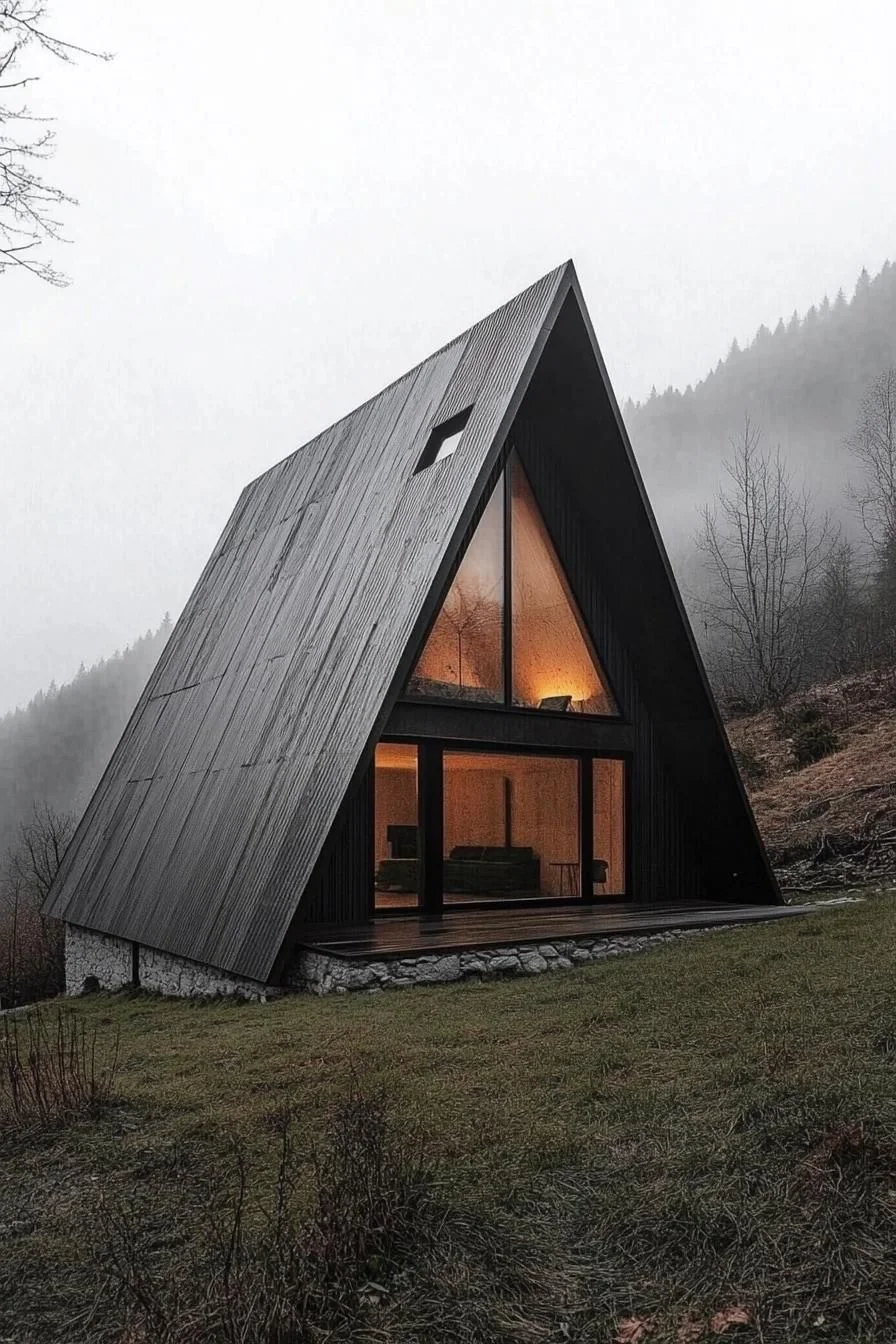 Alpine Enchantment: An Angled A-Frame