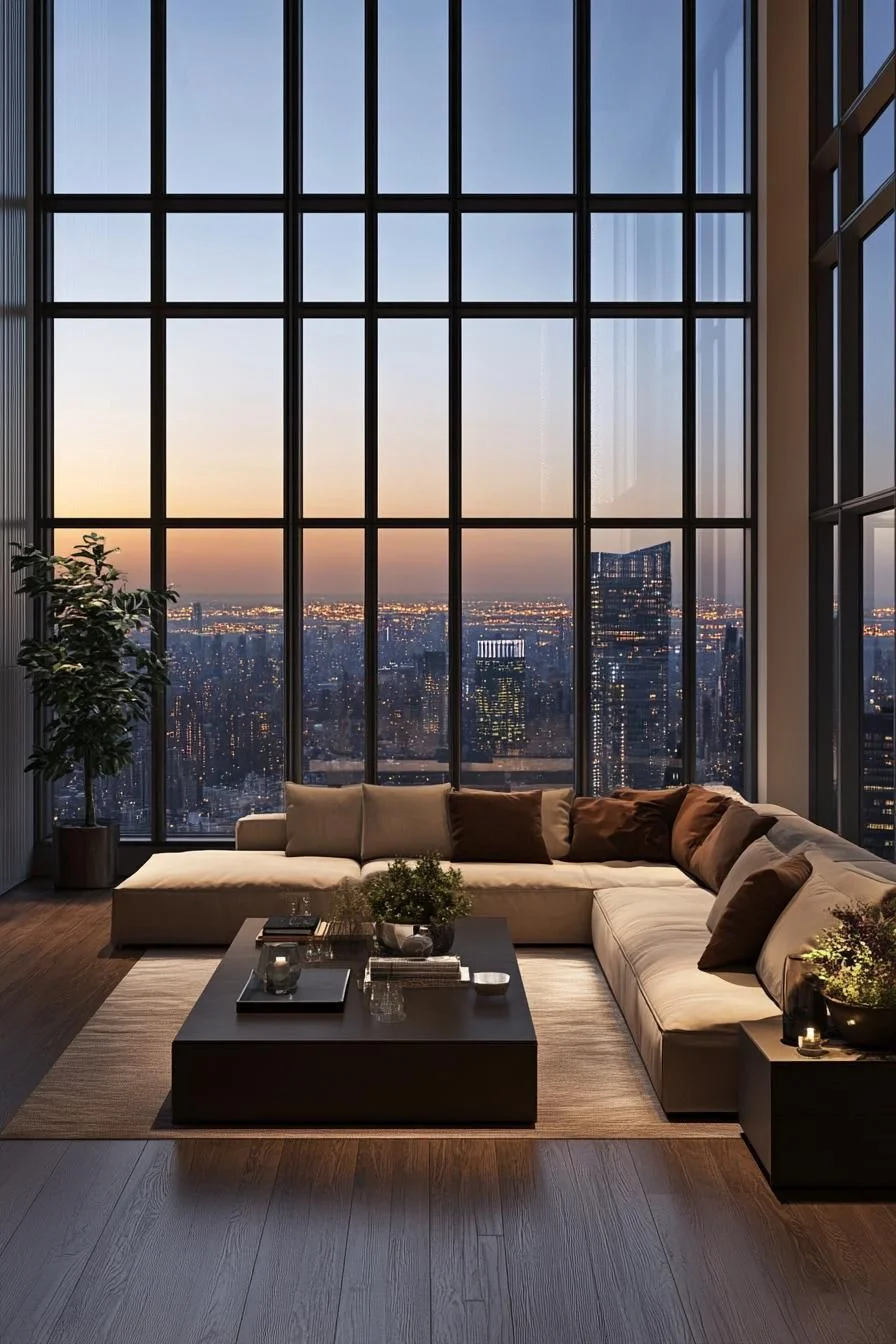 An Urban Lounge Where Sunset Meets Sofa