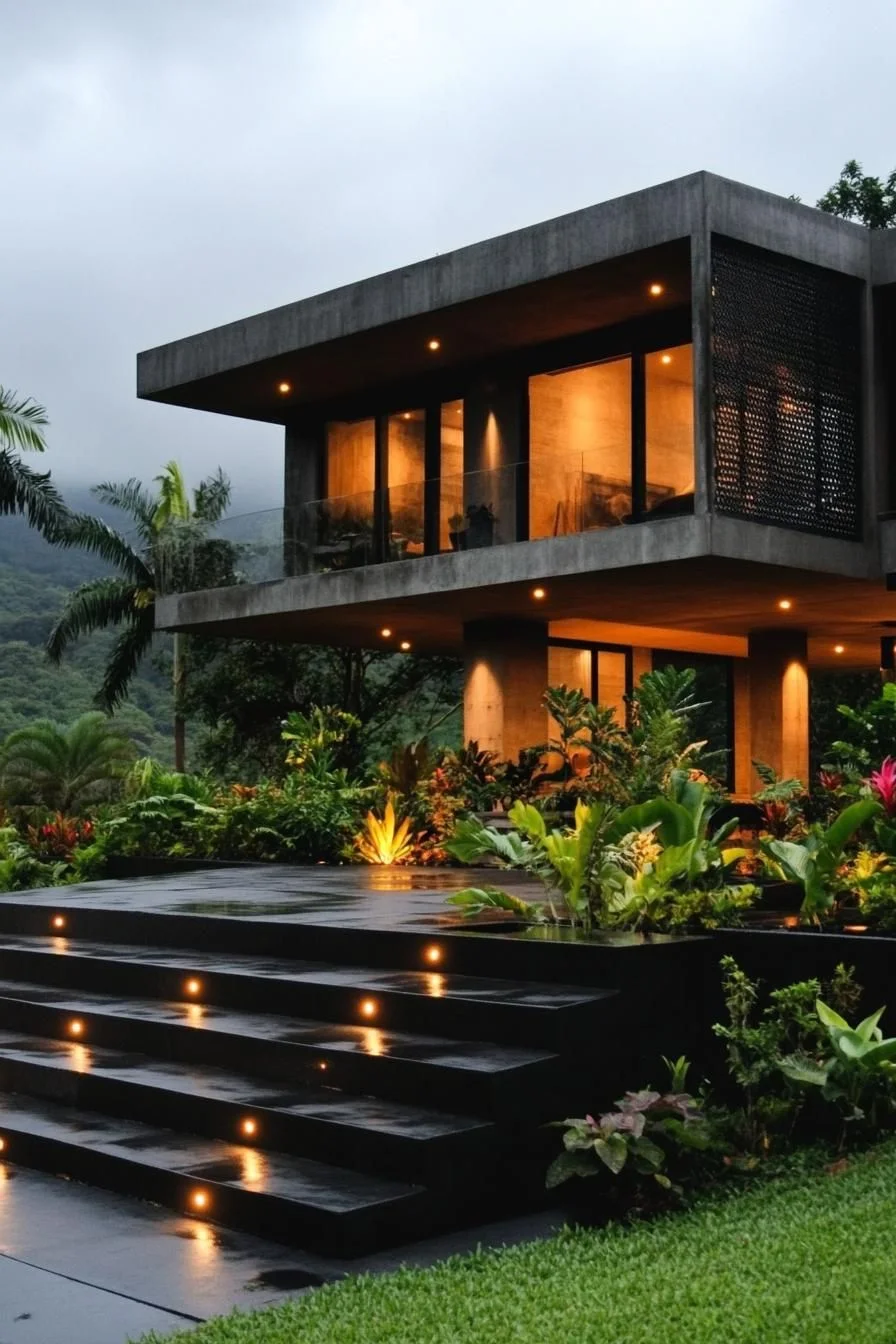 A Cozy Concrete Retreat in Nature