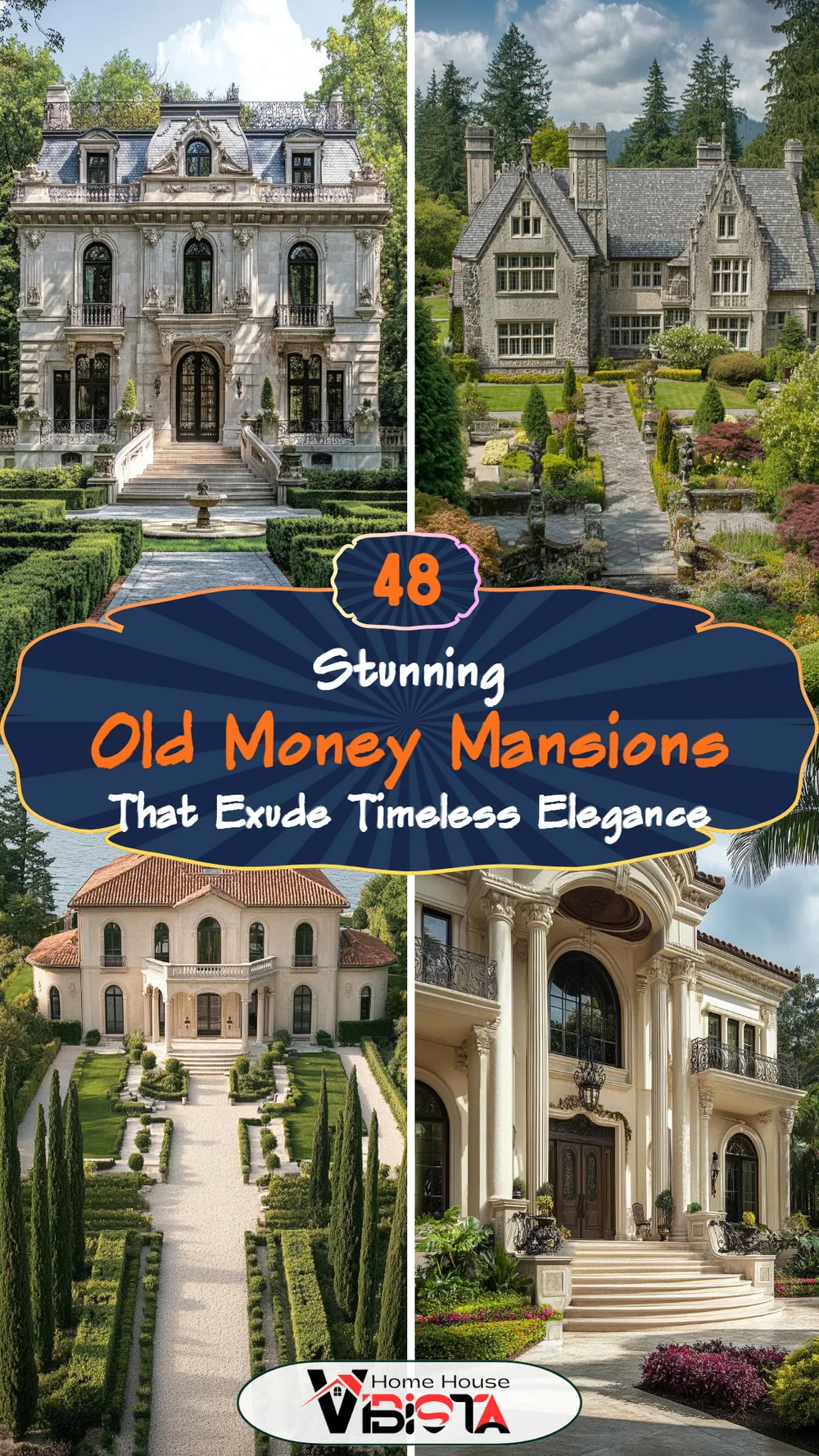 48 Stunning Old Money Mansions That Exude Timeless Elegance