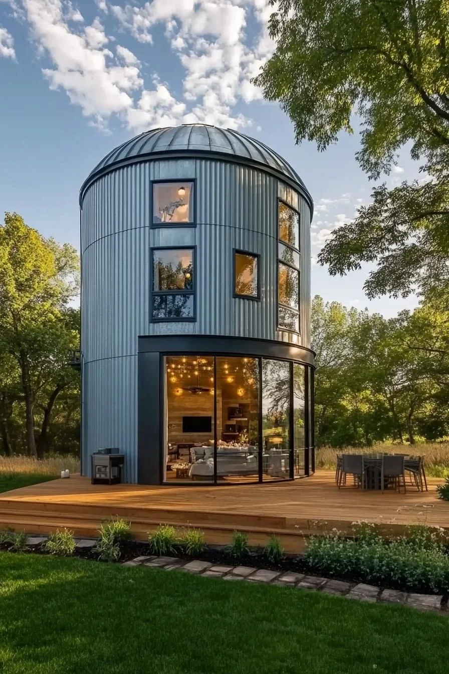 Living in Round Spaces: The Cylindrical Silo Wonder