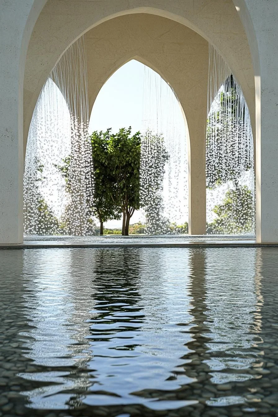 Archway Pavilion Over Water
