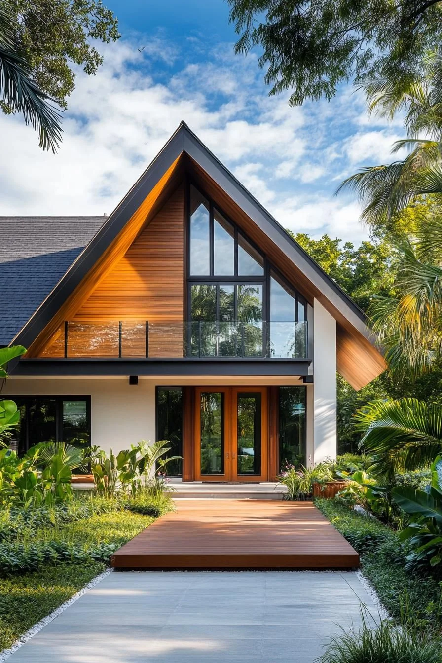 A Green A-Frame Symphony