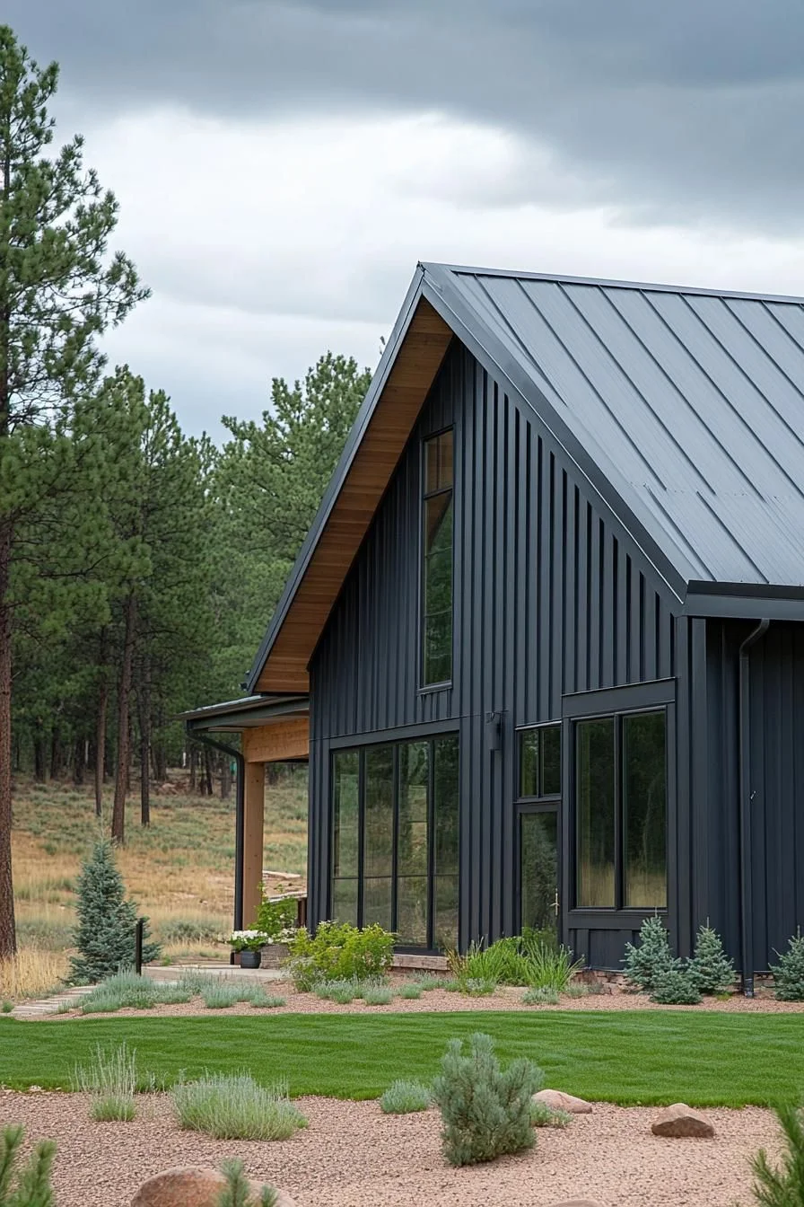 A Quiet Steel Home Among the Pines