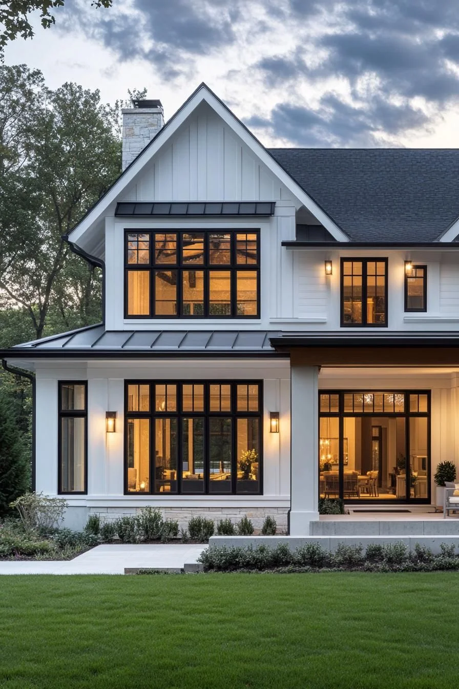 Modern Charm in a White Exterior Home
