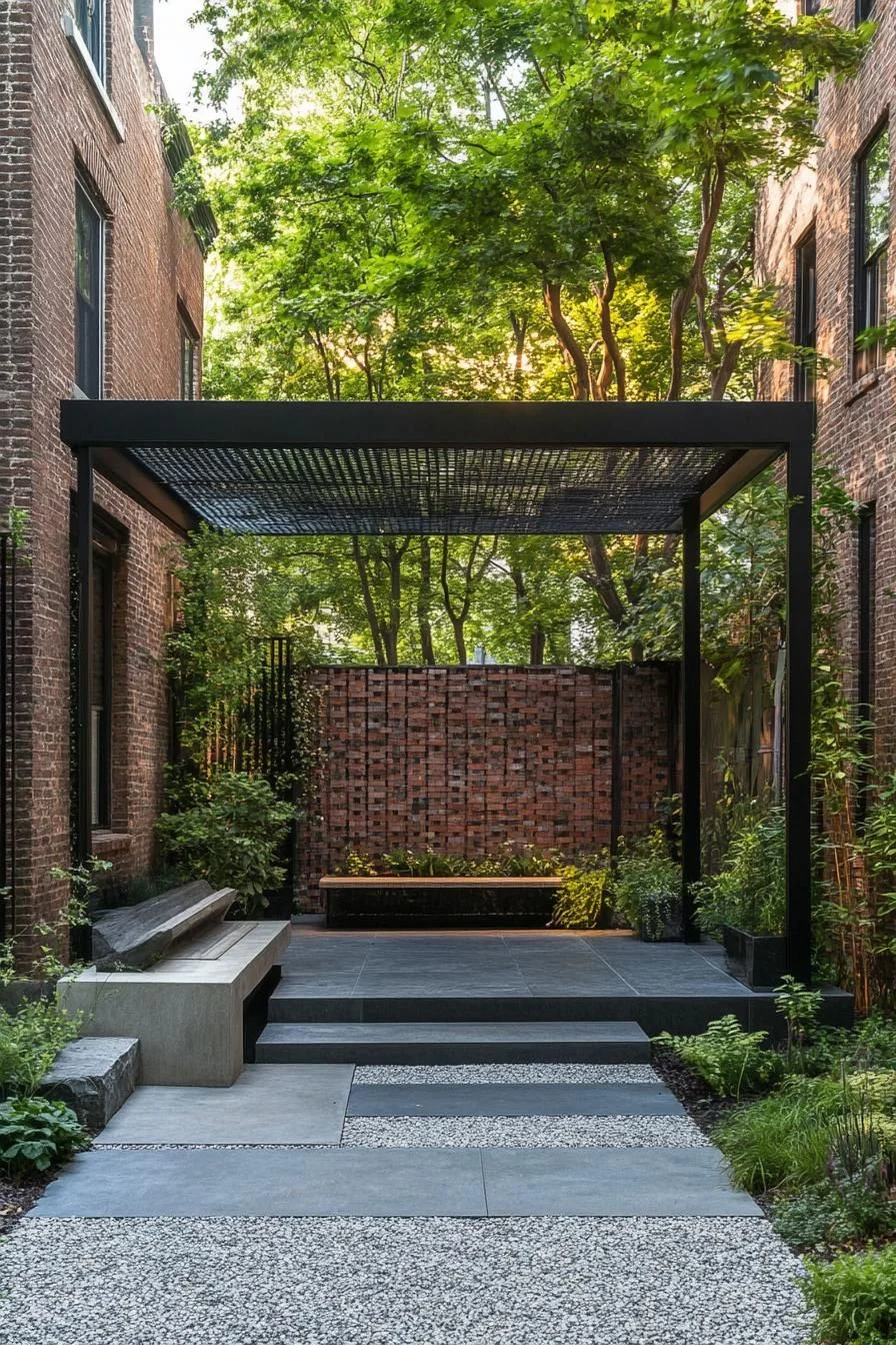 Quiet Brick Facade Retreat