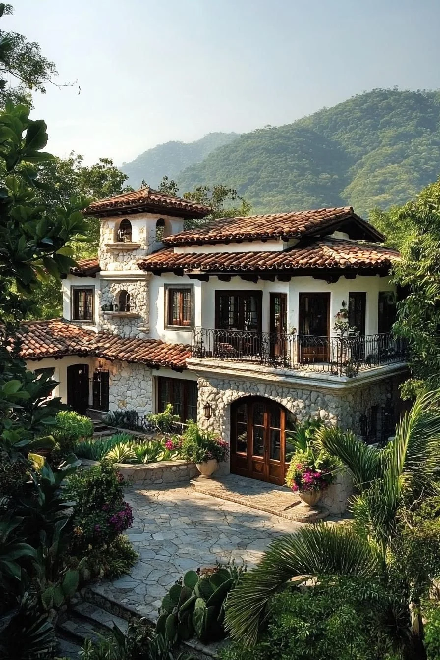 A Stone Villa Tucked in the Mountains