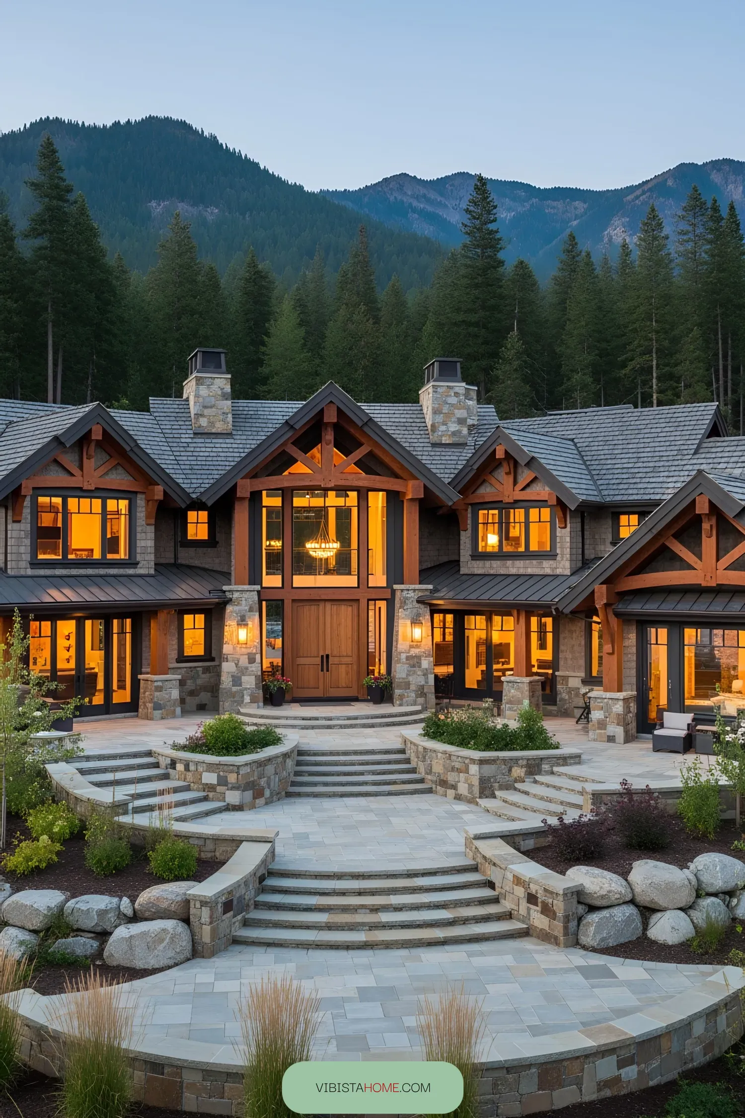 A Luxurious Alpine Lake Mansion