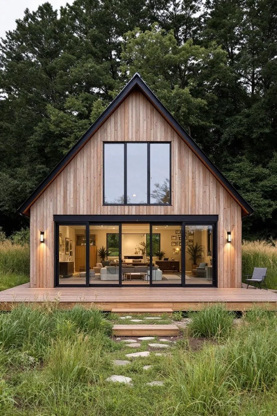 A Simple Barn Retreat Set in Nature