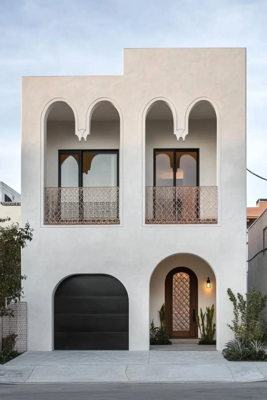 Bold Arches in a Minimalist Modern Home