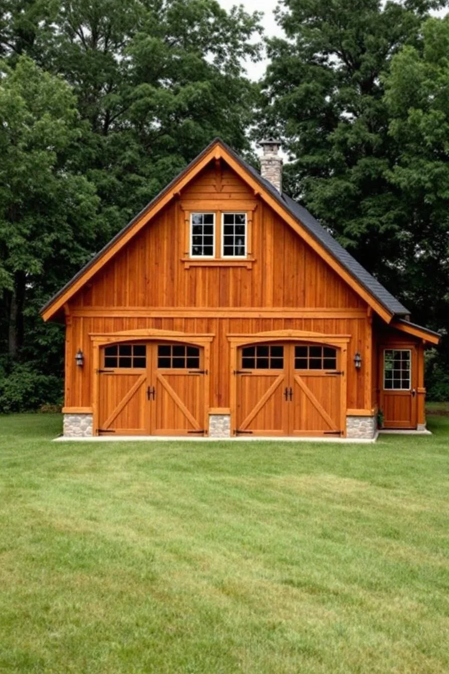 Cozy Timber Garage House Chalet
