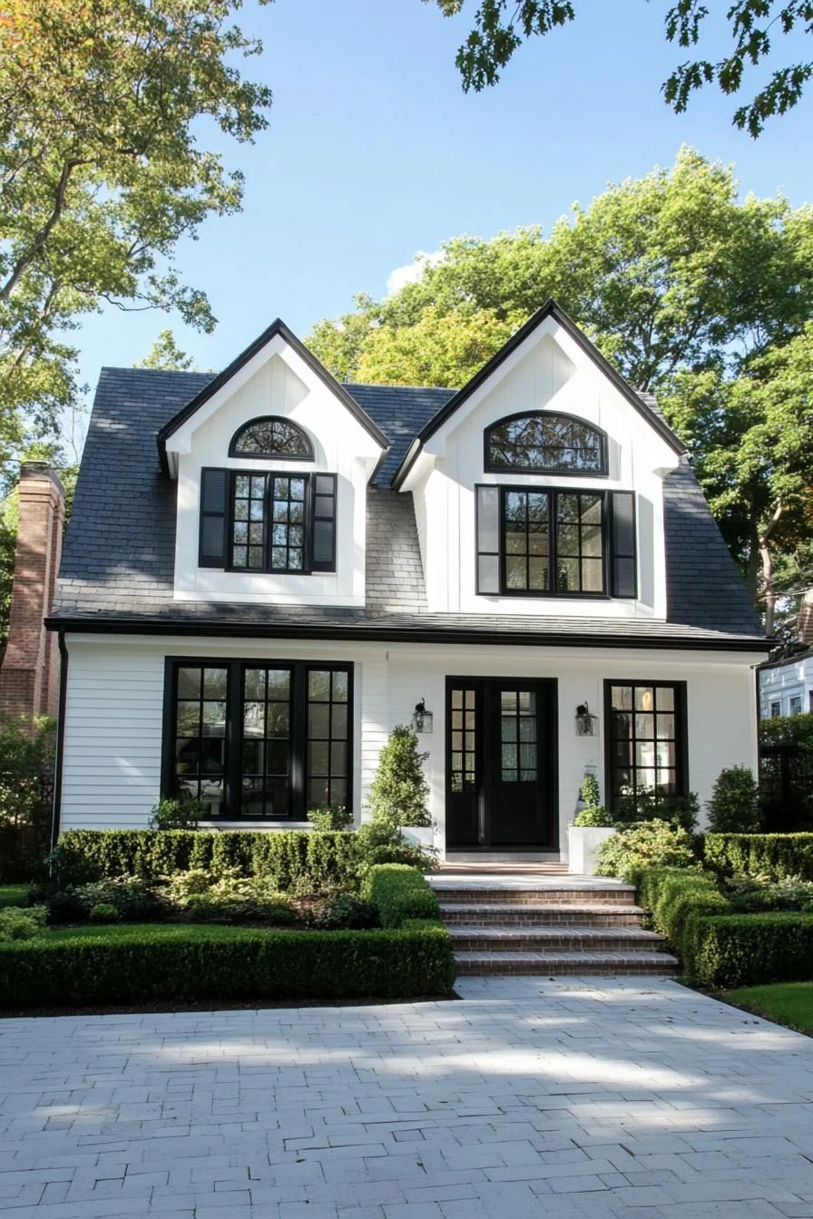28) Two-Tone Residence Done in Ebony