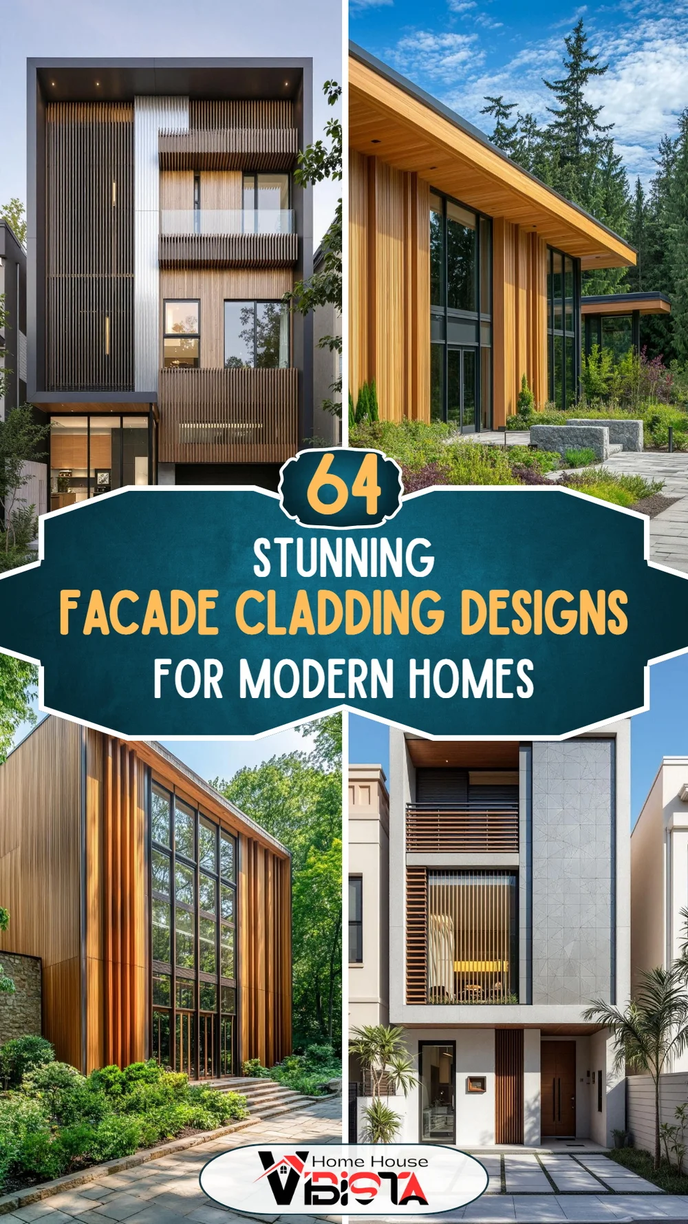 64 Stunning Facade Cladding Designs for Modern Homes