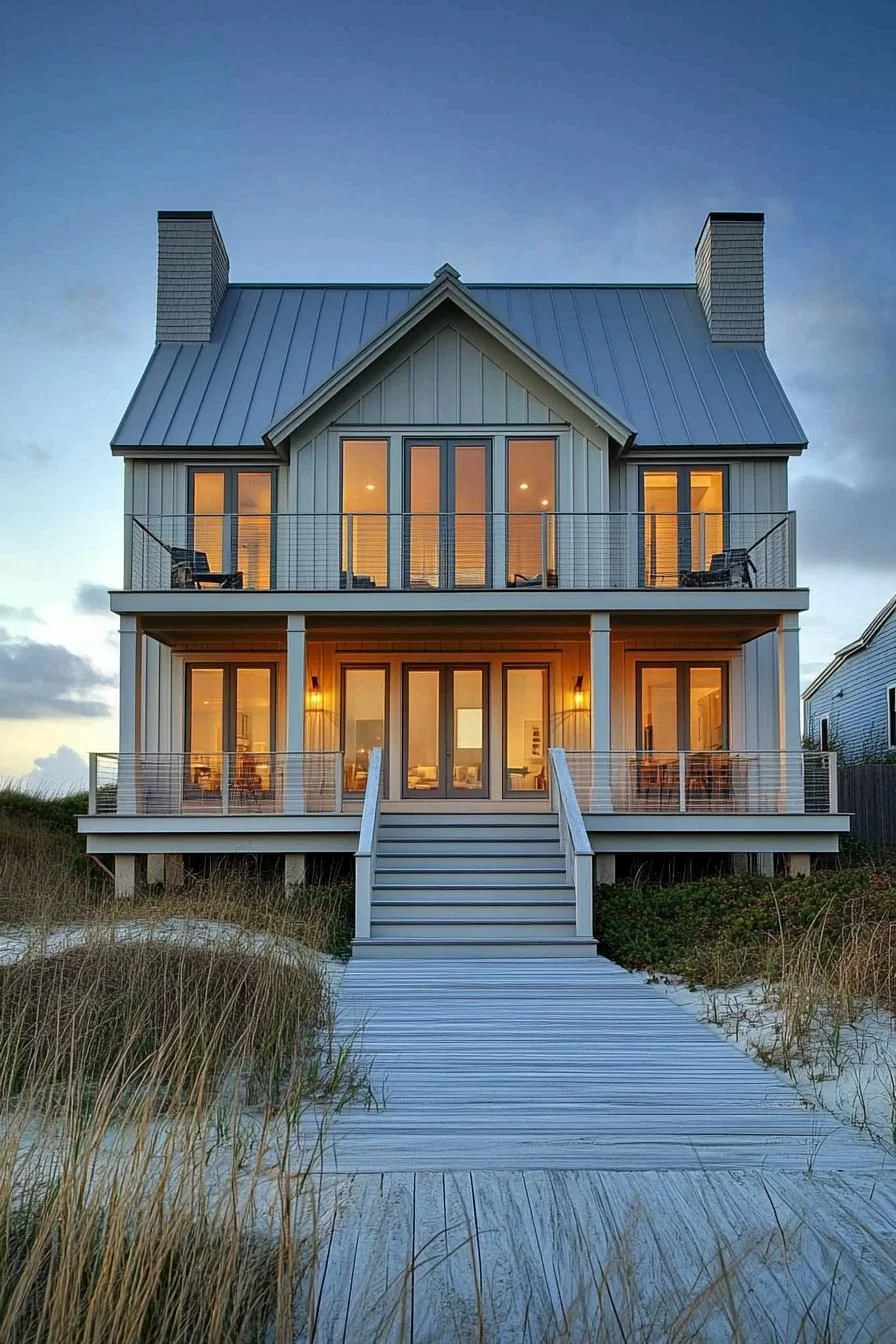 A Classic Coastal House by the Shore