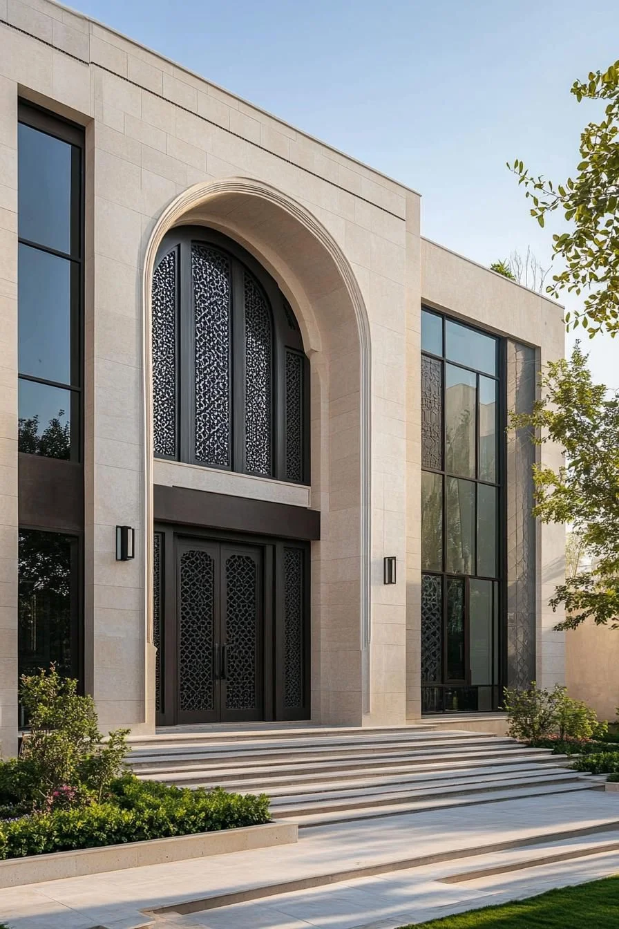 A Lavish Entry With Geometric Detail