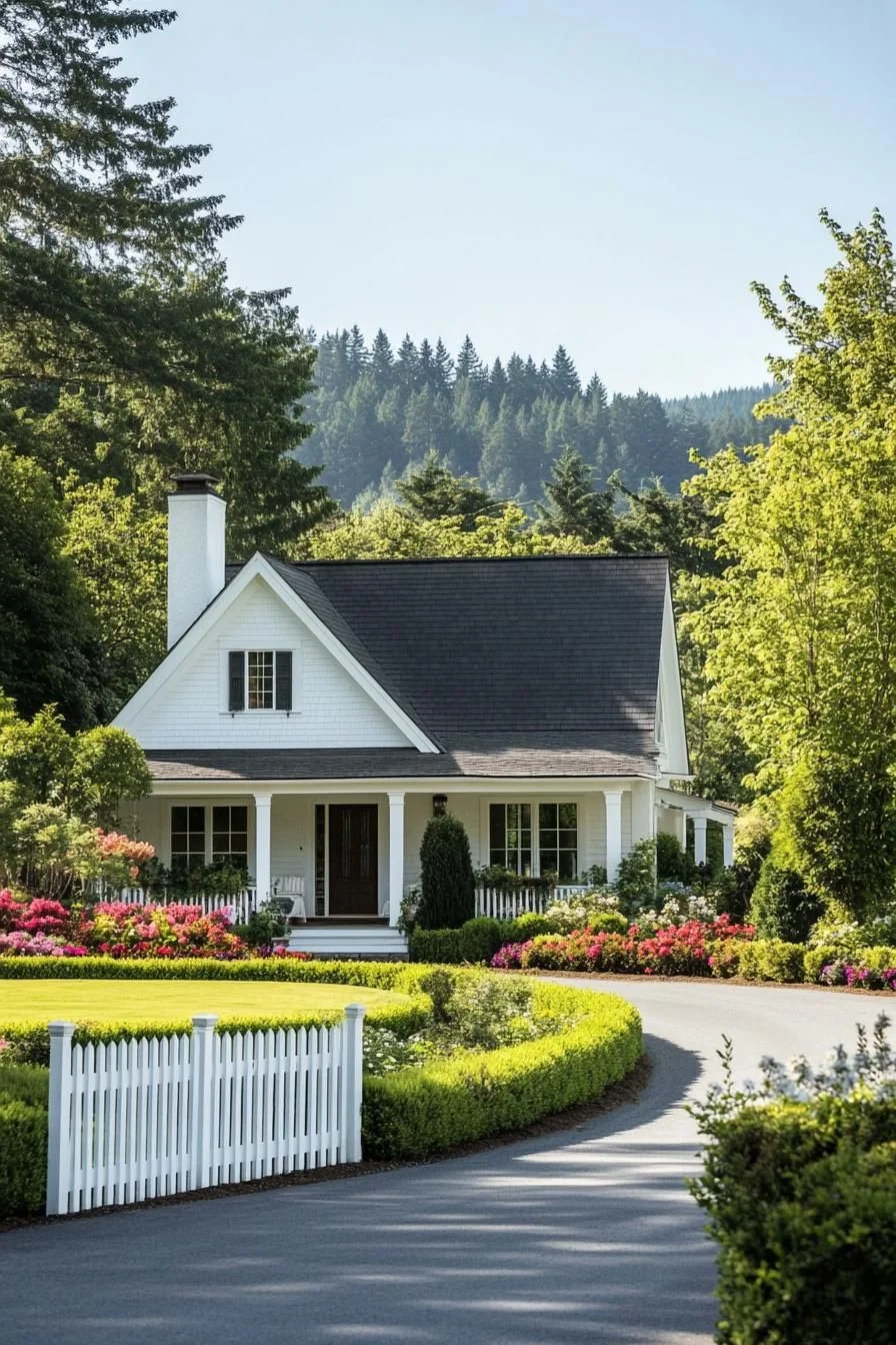 A Scenic White Picket Retreat