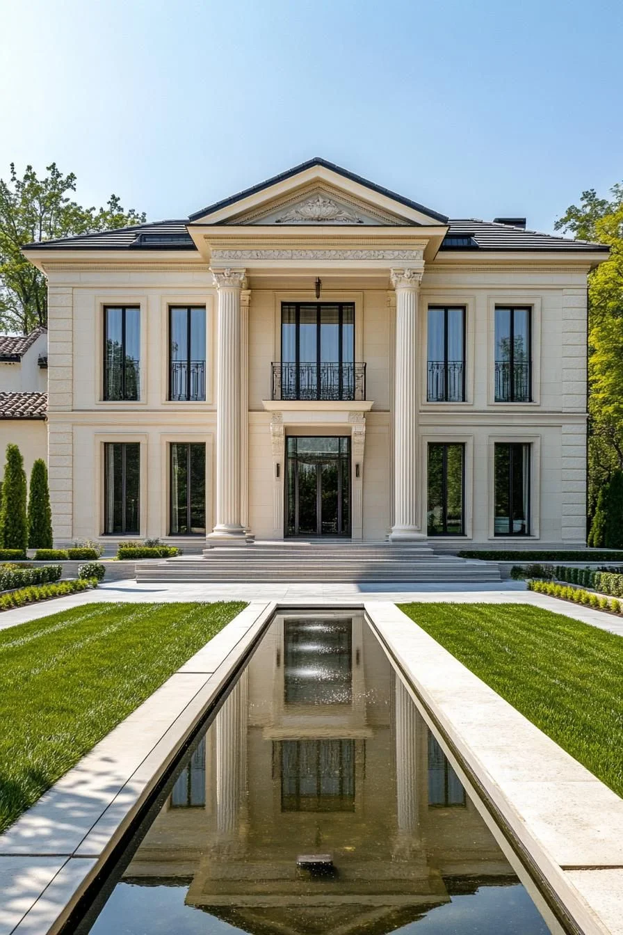 A Neoclassical Home with Charming Columns