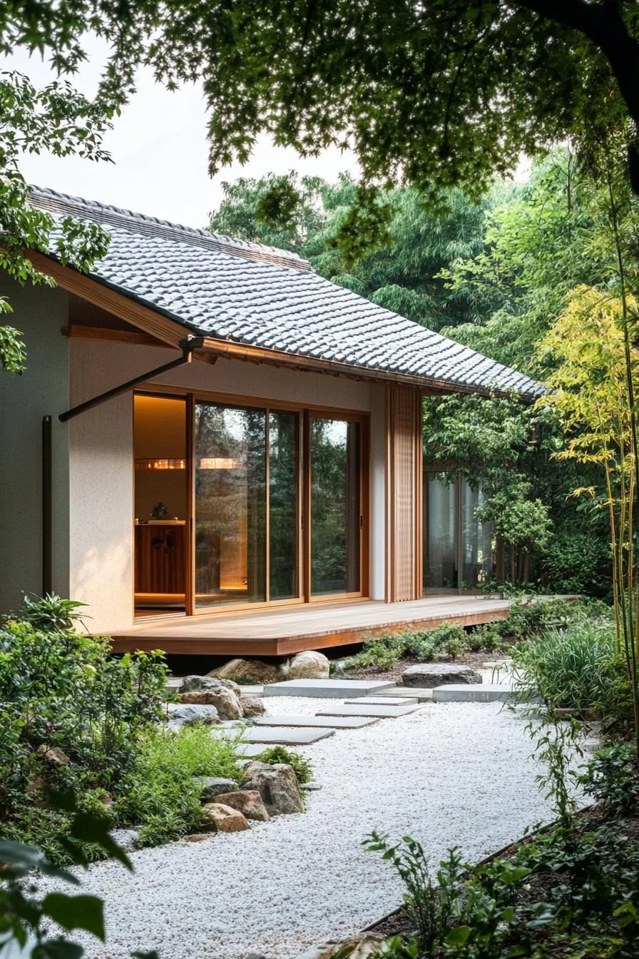 A Minimalist Nook Beneath Tall Leaves