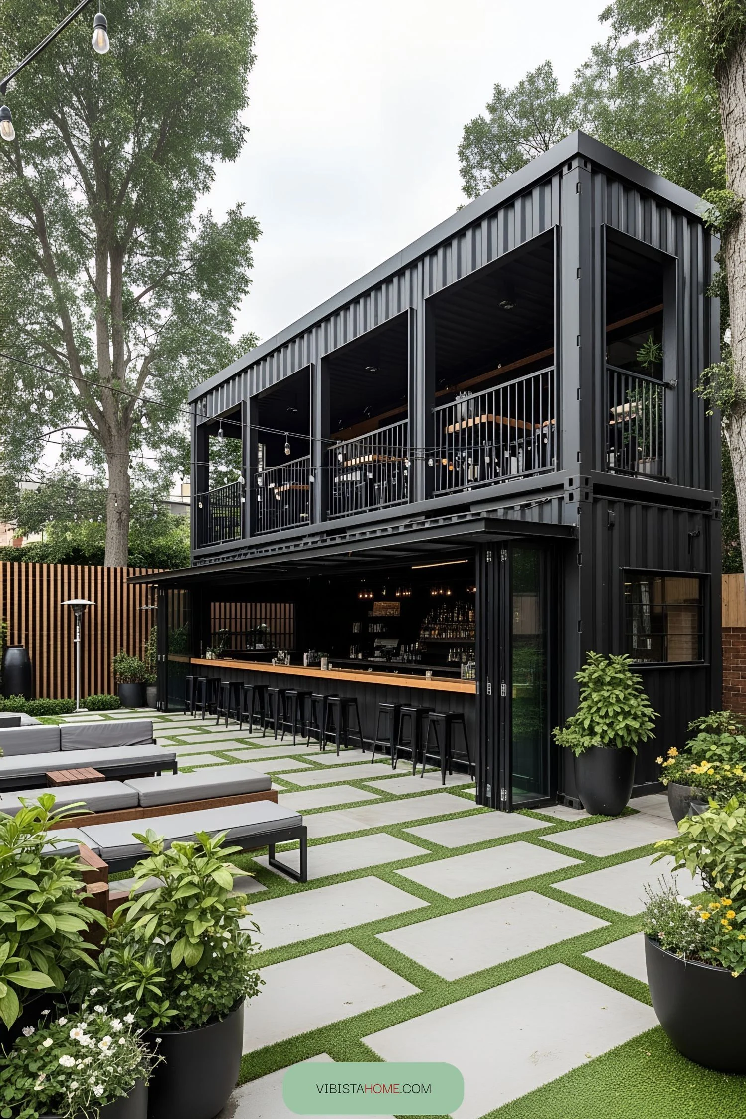 Chic Pop-Up Container Bar