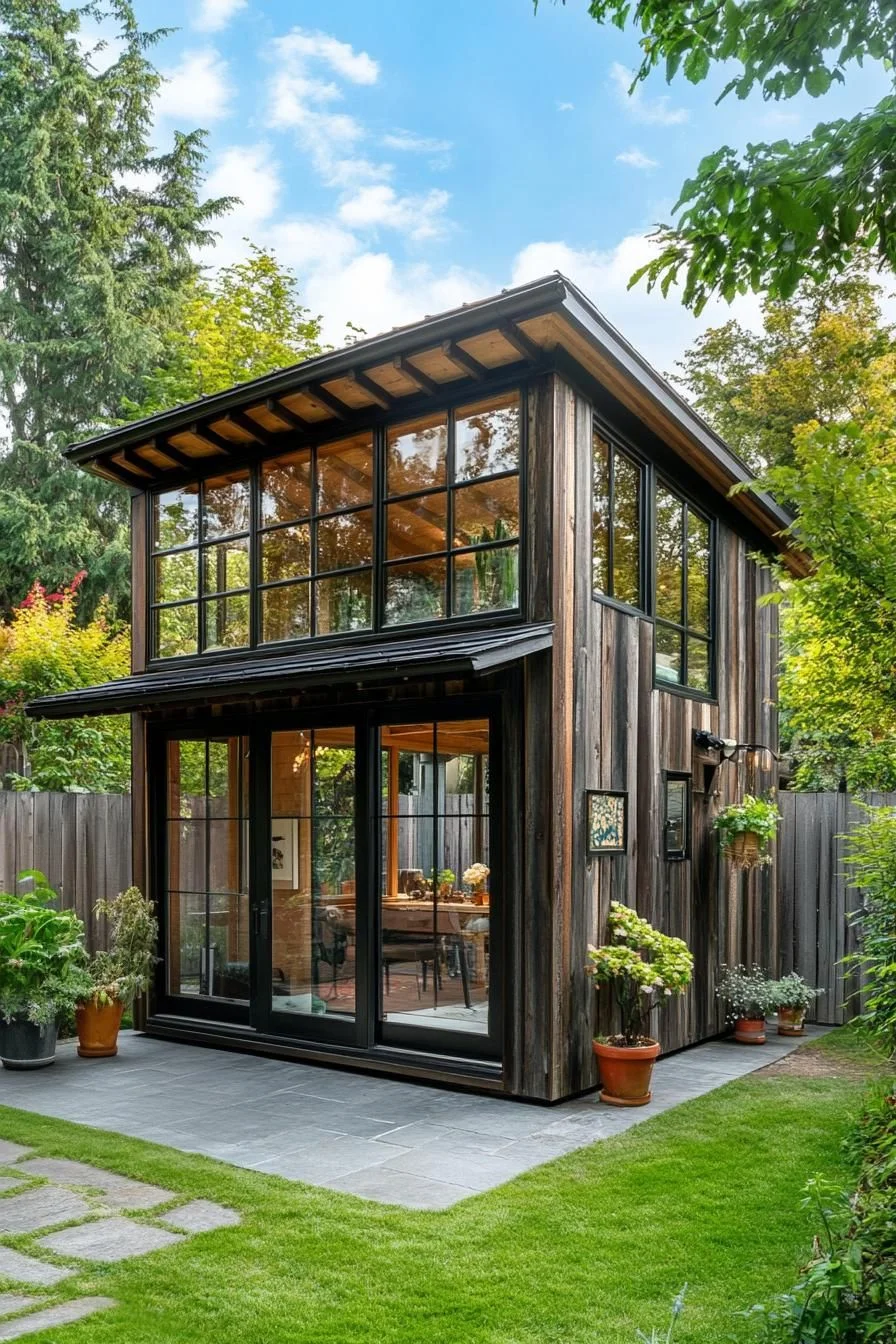 2) A Rustic Shed with Standout Architecture