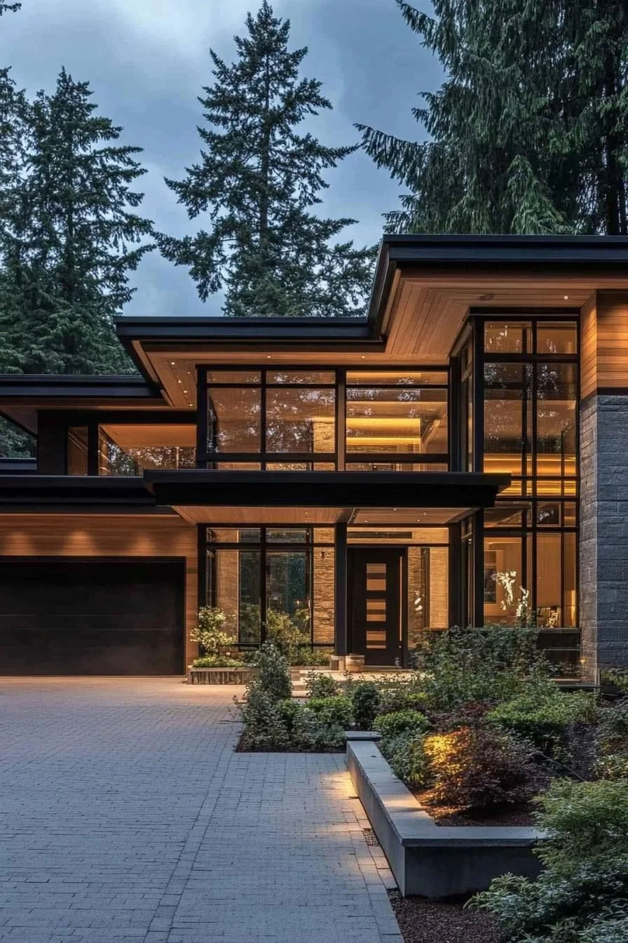 A Sleek Villa Tucked in the Forest
